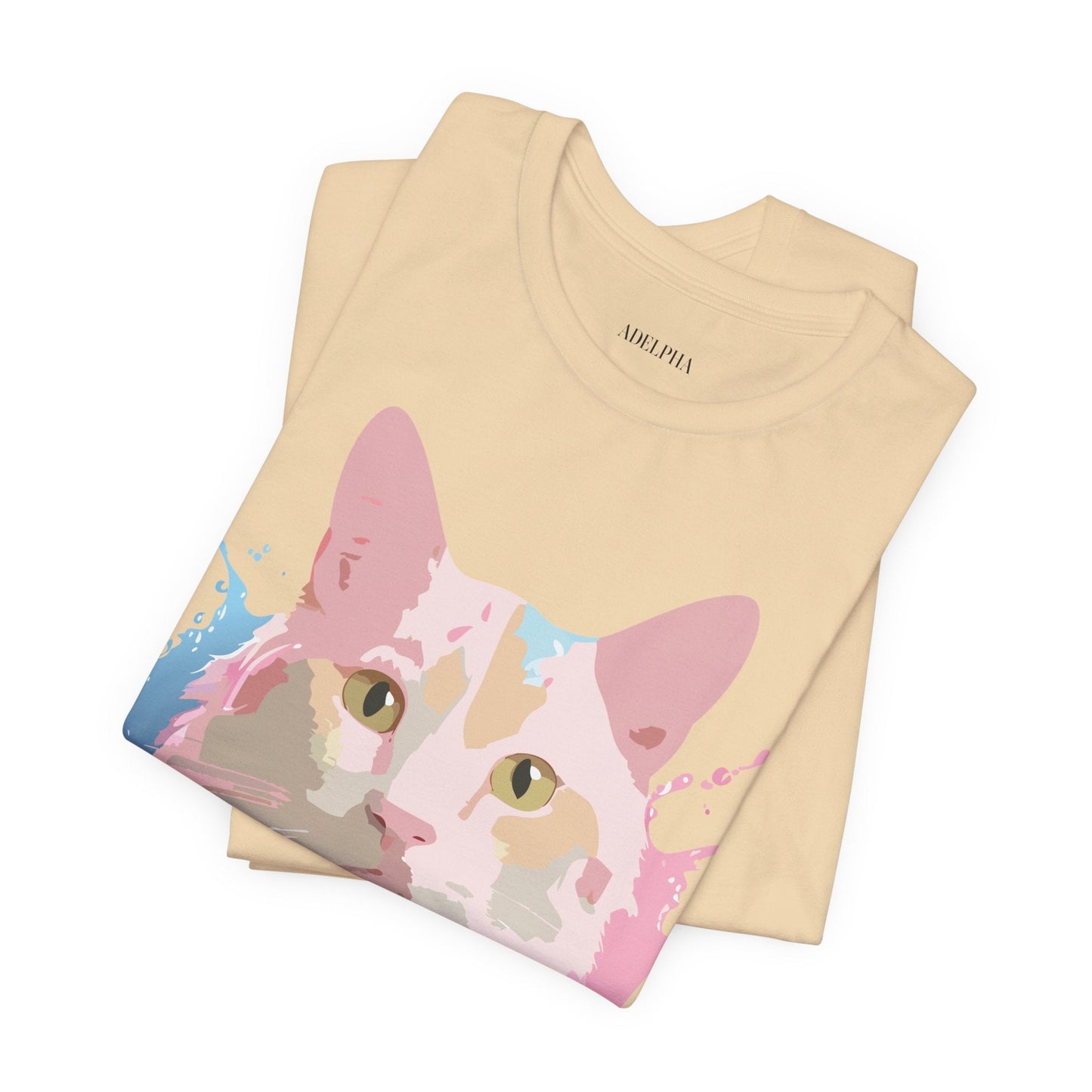 Cat Graphic Tee Unisex Vintage Style Shirt Adelpha Art Design