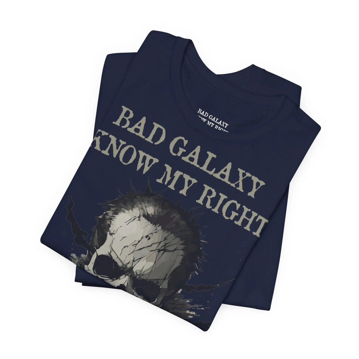 Bad Galaxy Skull T Shirt Made In USA 100 Percent Cotton Eco Friendly Inks Durable Stitching