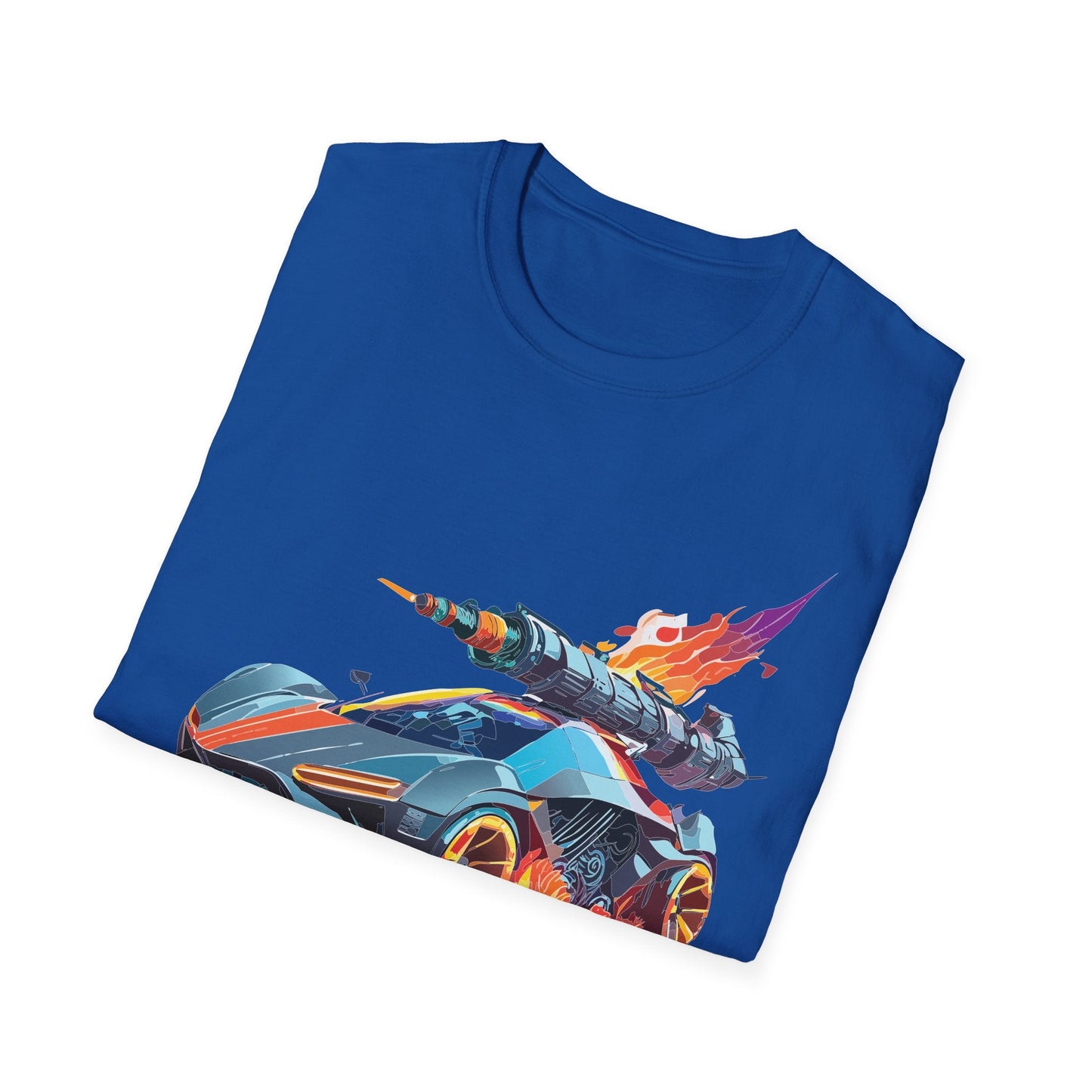 Car Graphic Unisex Cotto Softstyle Art Design with Hot Wheels Artwork Tee 5