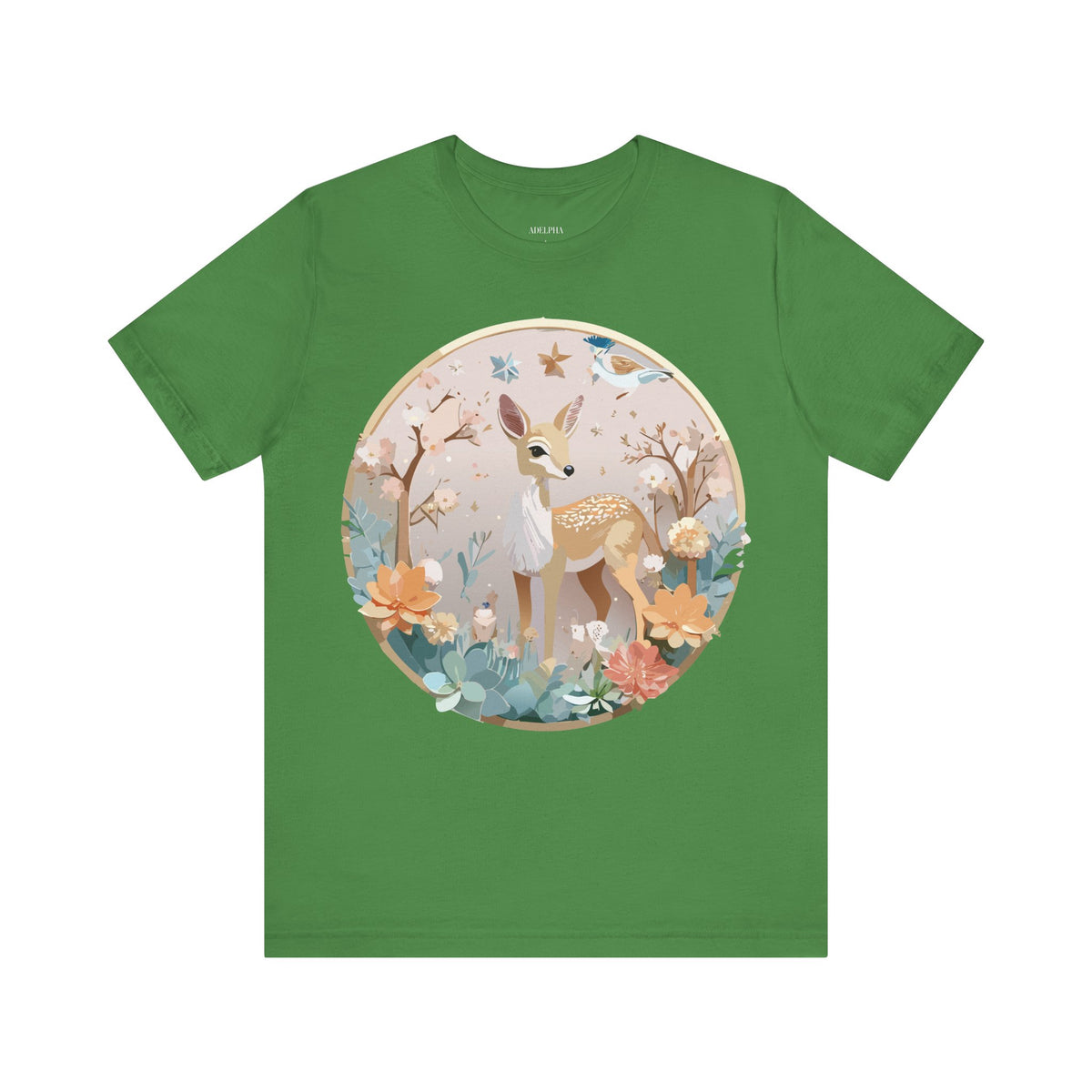 Medallion Graphic Unisex Cotton Bella+Canvas Tee with Art Design d76