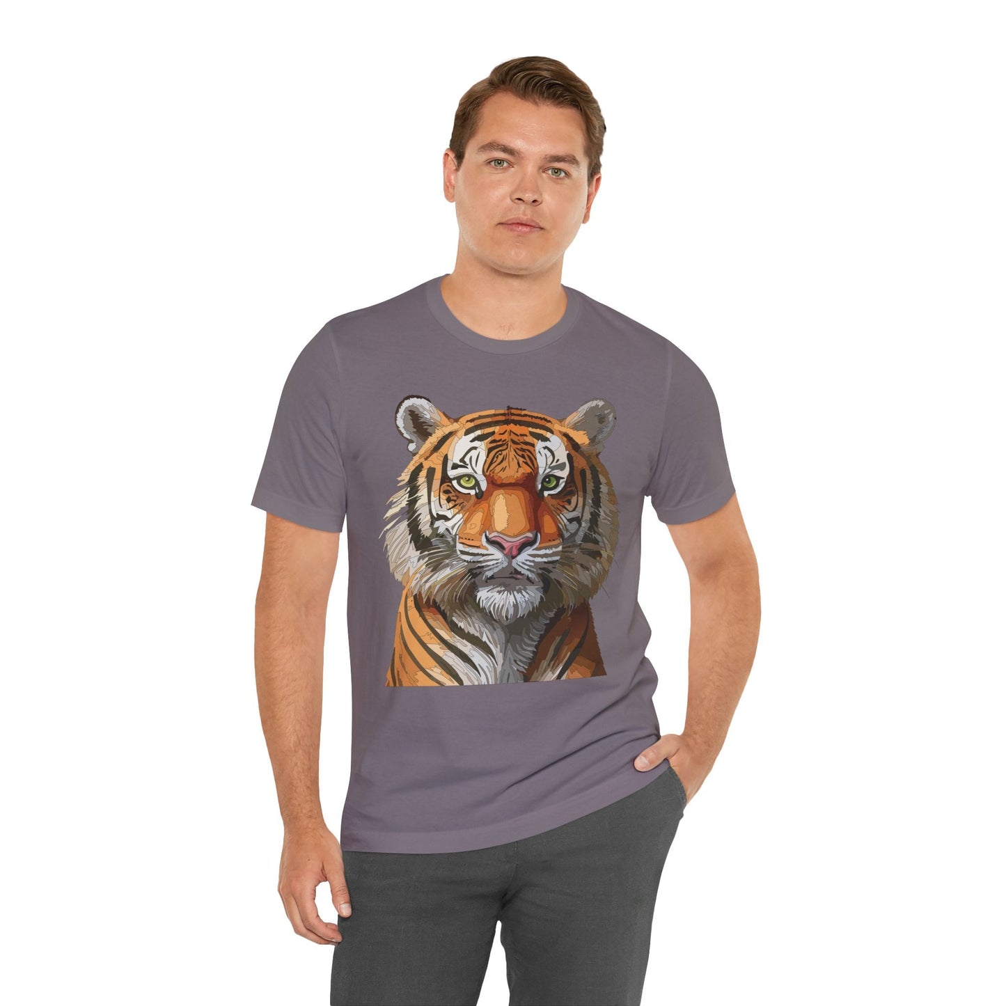 Unisex Animal Art Design Tee Shirt Wild Animals Graphic Tee Softstyle Gildan 64000