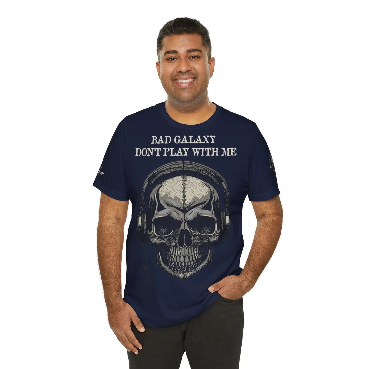 Skull T Shirt From Bad Galaxy 100 Percent Cotton Eco Friendly Made In USA With Durable Stitching