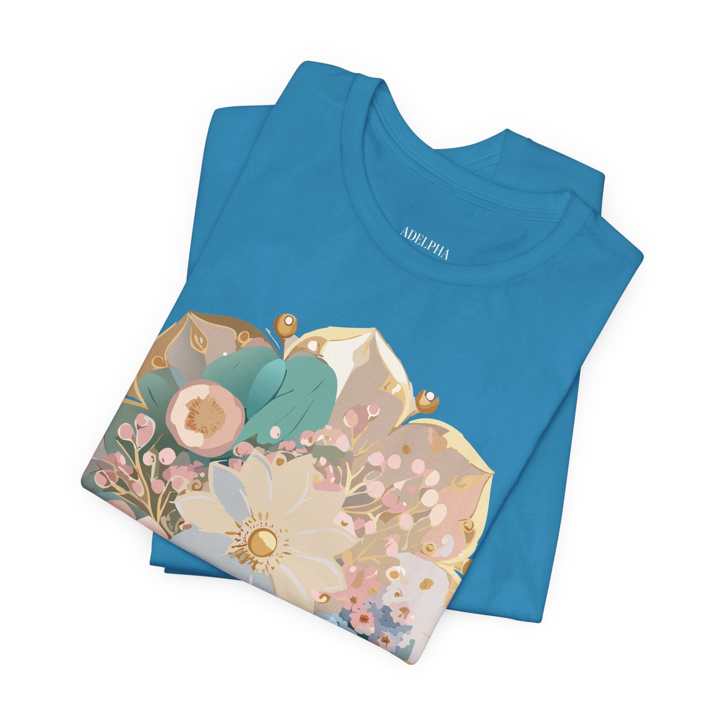 Mandala Graphic Unisex 100 Cotton Vintage Floral Artwork Tee 14