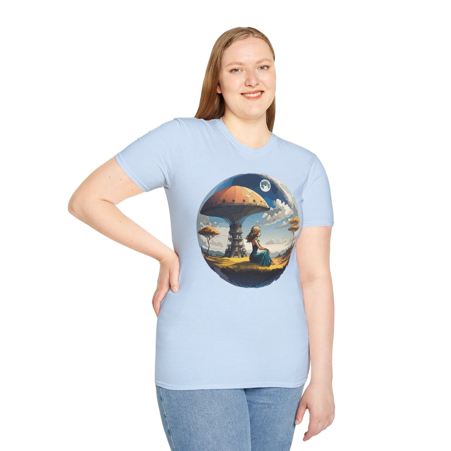 Womens Graphic T Shirts Art Design Shirt Softstyle Short Sleeve Cotton Tee Premium Quality