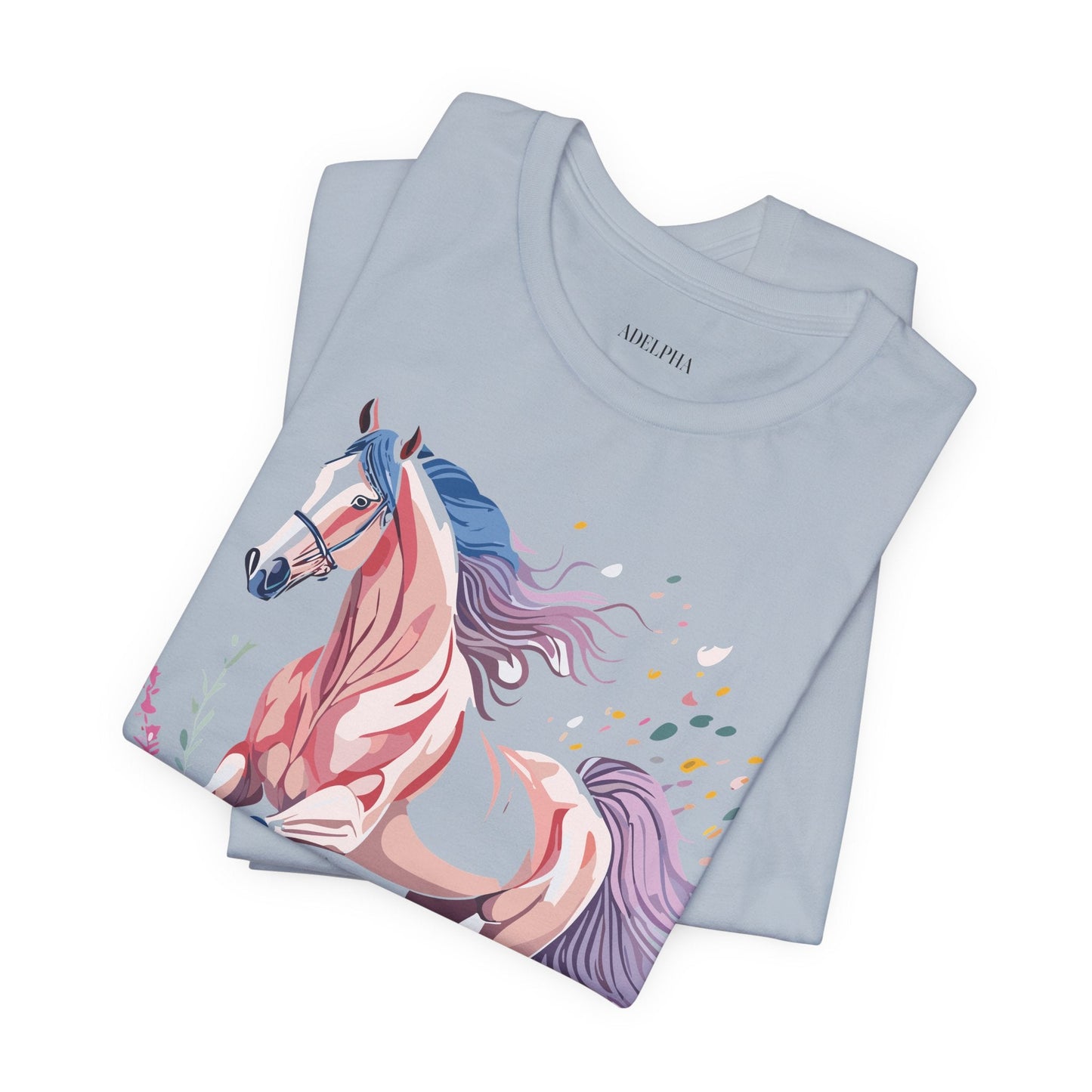 Horse Graphic Unisex 100 Cotton Vintage Animal Art T-Shirt 7