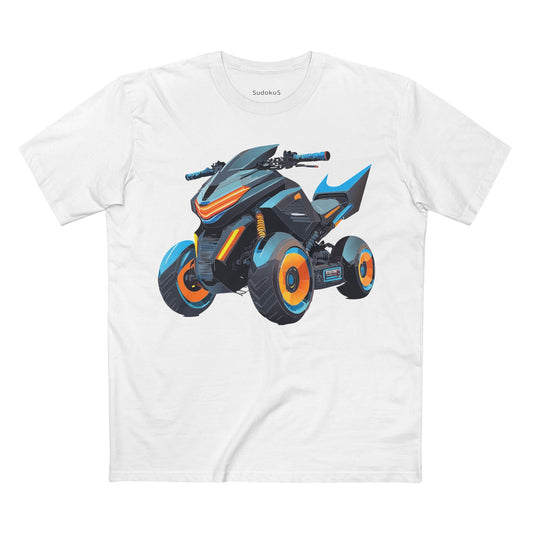 Moto Bike Graphic Unisex 100 Cotton Staple Tee 15