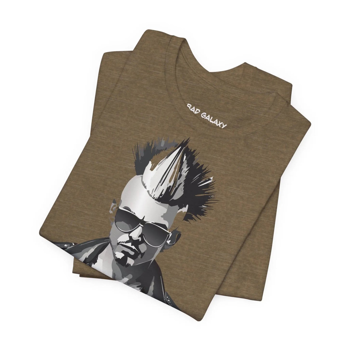 Punk Rock Tee Shirt Made To Order From Bad Galaxy Eco Friendly Inks Cotton Tee Made In USA