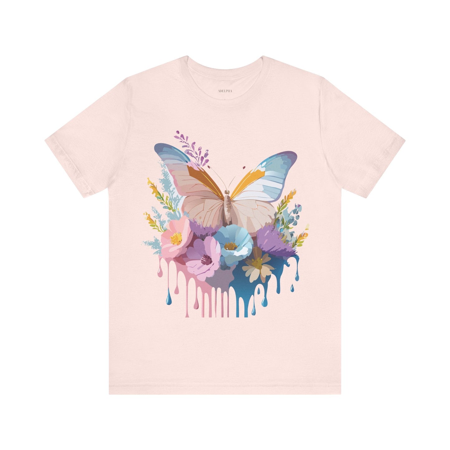 Butterfly Graphic Tee Unisex Short Sleeve Adelpha Artwork Vintage Inspired