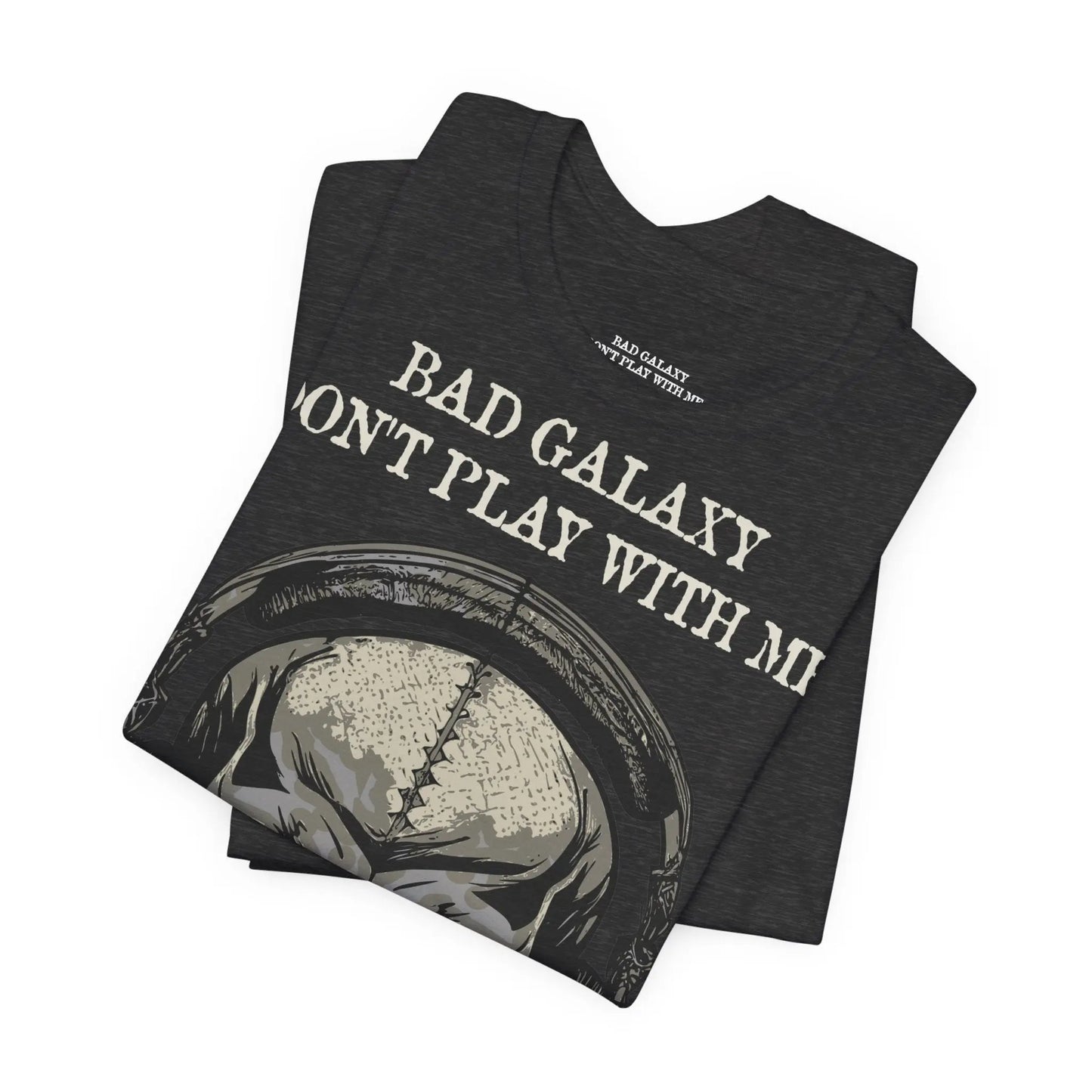 Skull T Shirt From Bad Galaxy 100 Percent Cotton Eco Friendly Made In USA With Durable Stitching