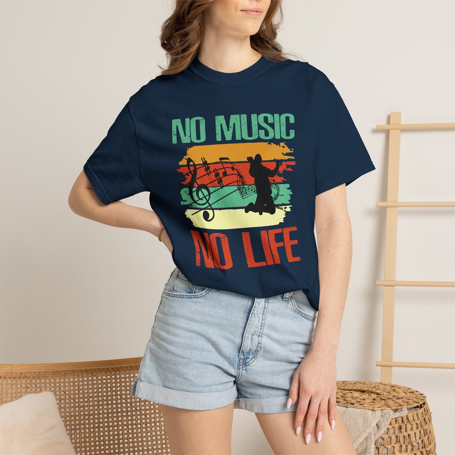 Music Graphic Design Unisex Cotton T-shirt 020