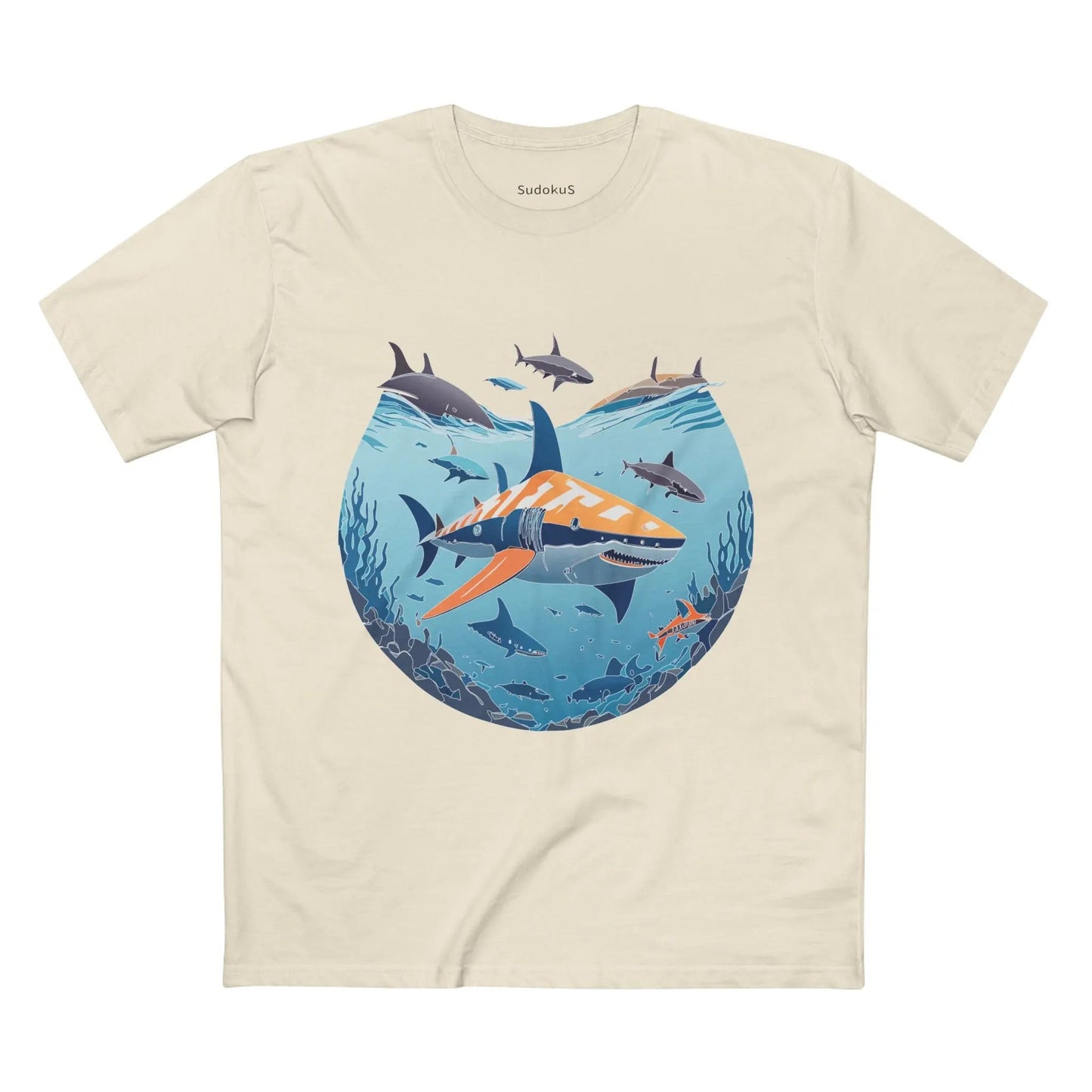 Ocean Coast Graphic Unisex 100 Cotton Staple Tee 11