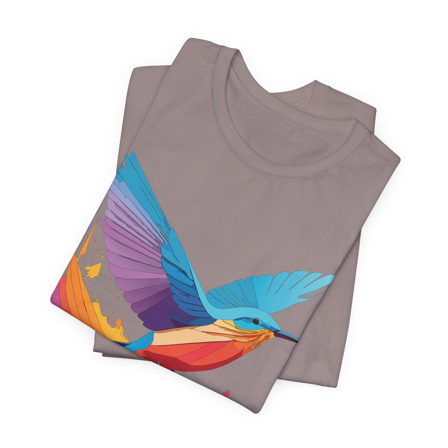 Unisex Animal Shirt Art Design Tee With Wild Animals Print Soft Comfortable Short Sleeve Tee