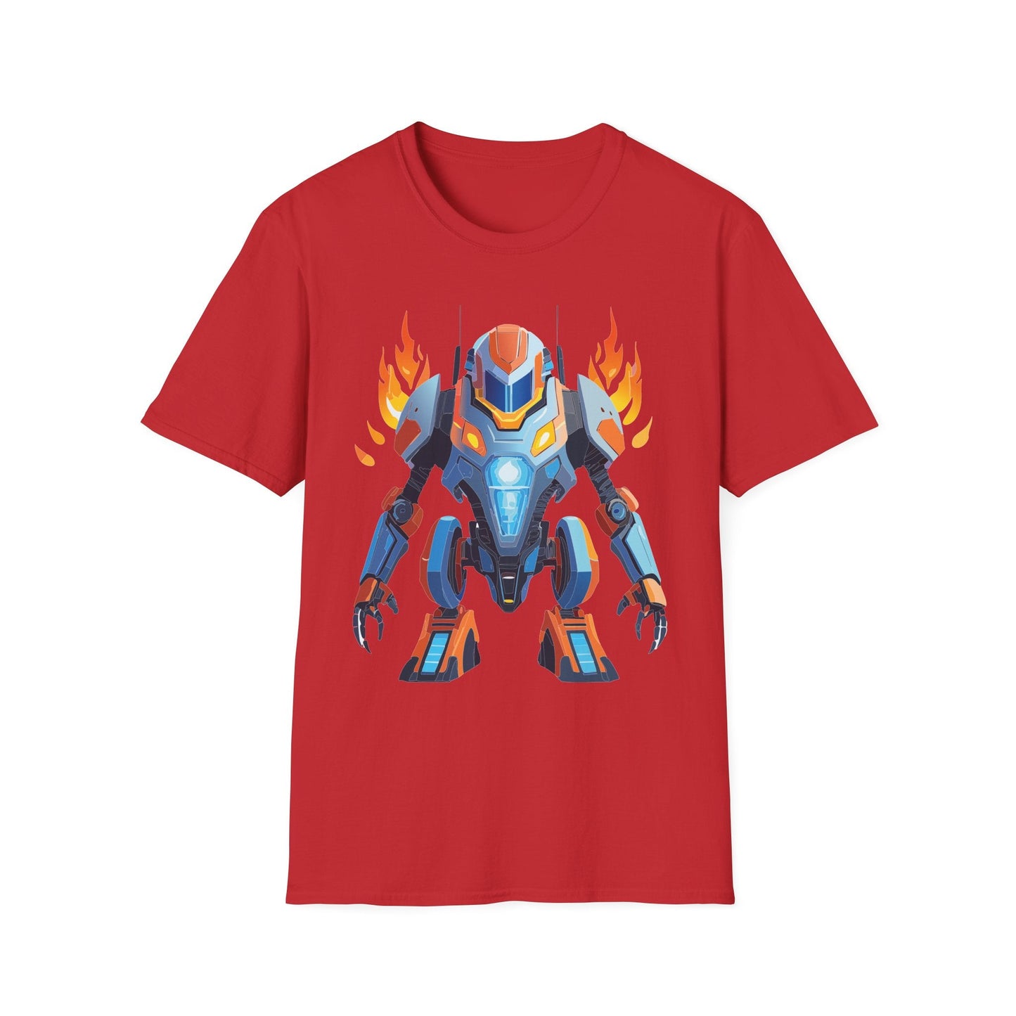 Cyborg Tee Unisex Robot Shirt Terminator Shirt Art Design Gildan Softstyle 64000 Cotton Tee