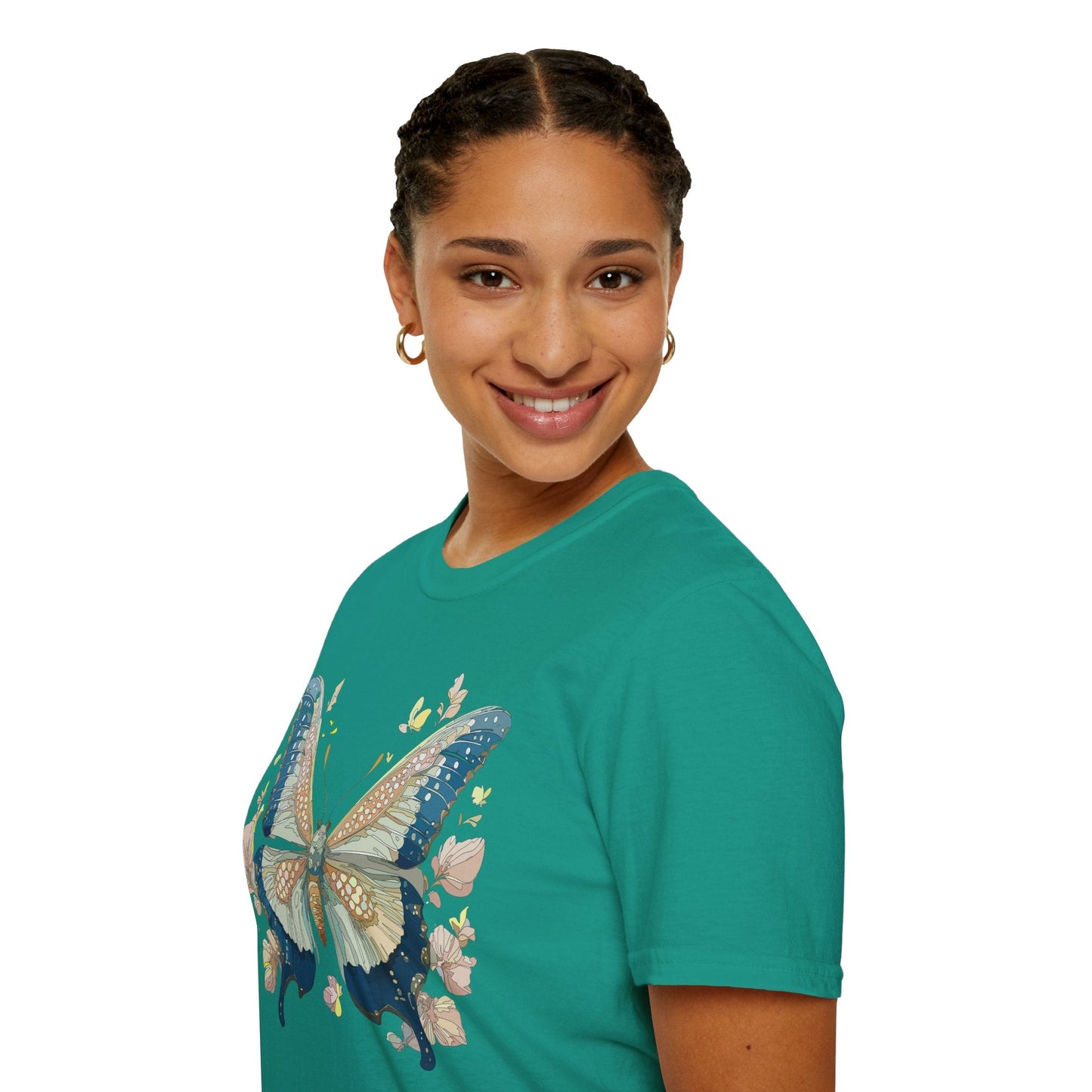 Butterfly Shirt Unisex T Shirt Monarch Butterfly Softstyle Gildan 100 Cotton Tee