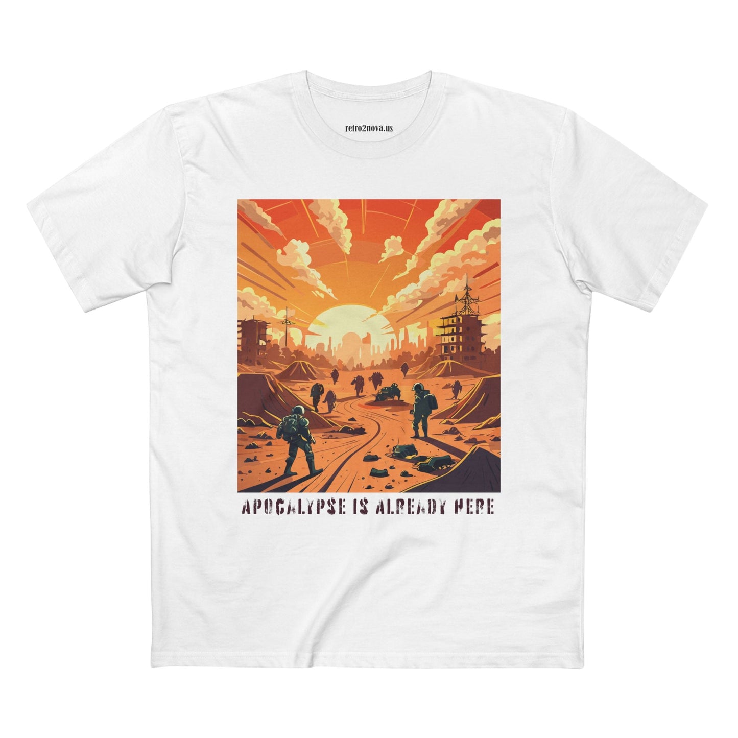 Cataclysm Doomsday Shirt Unisex Premium Cotton Tee With Original Art Retro2Nova Design