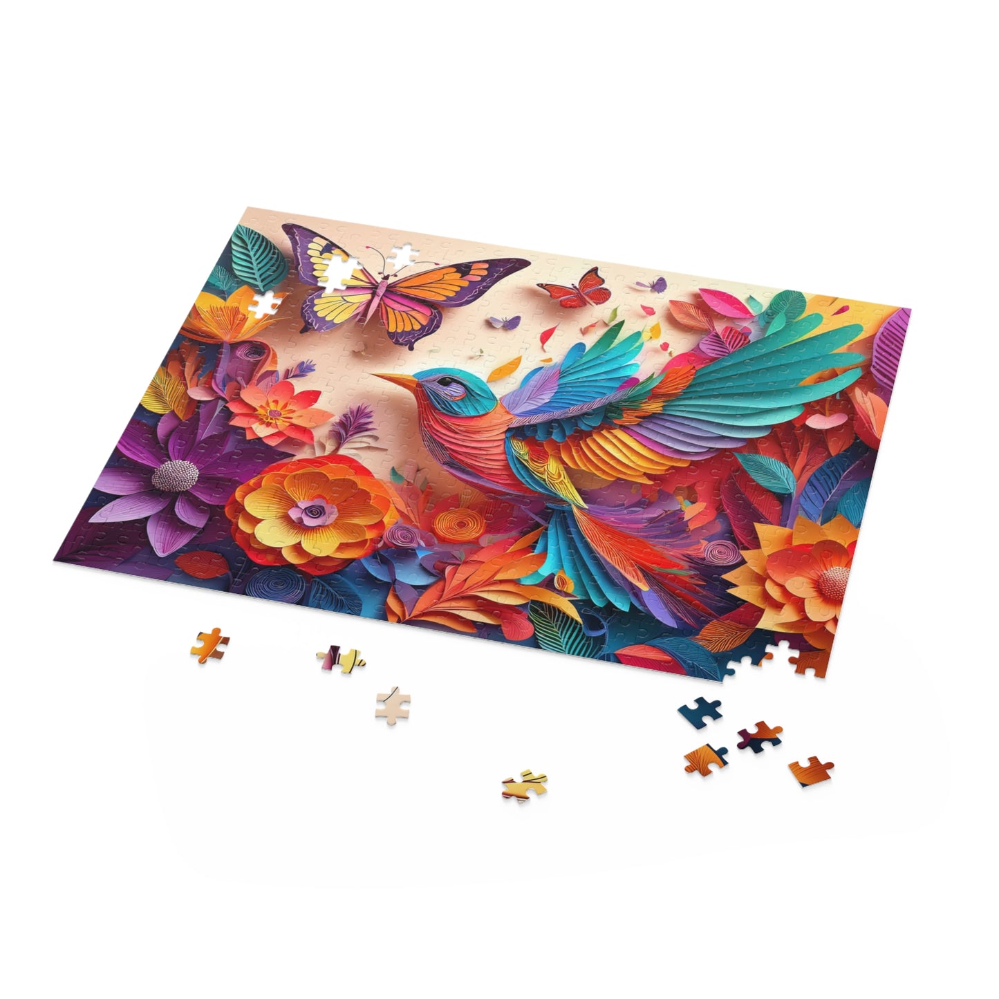Bird Puzzle 500-Chipboard Pieces in Box | Kids Puzzles Size: 16" x 20",  Ages 9+ and Family pn69