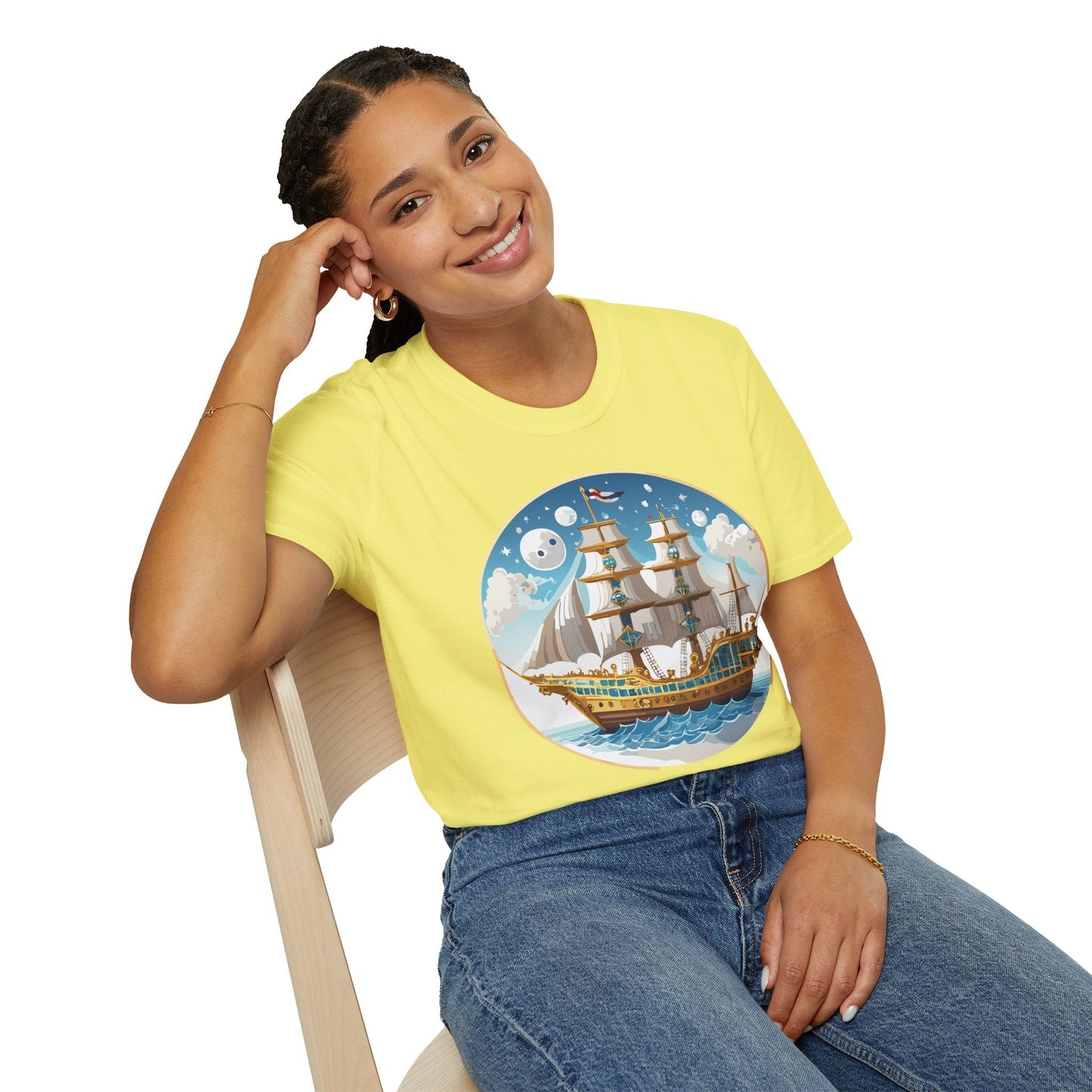 Ship T Shirts Frigate T Shirts Vessel Tee Shirt Unisex Softstyle 100 Percent Ring Spun Cotton Tee