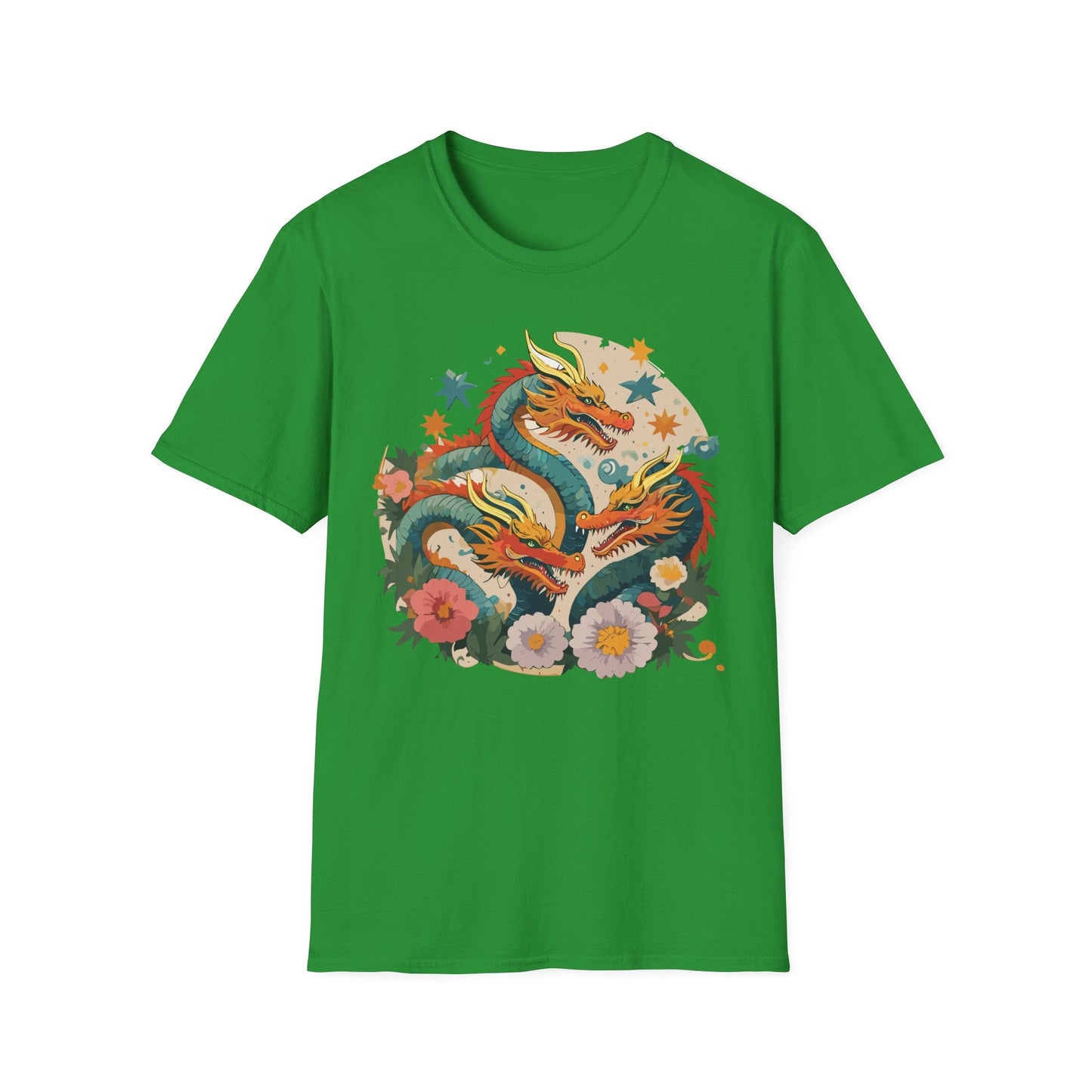 Dragon Graphic Unisex 100 Cotton Tee with Animal Artwork Design 10