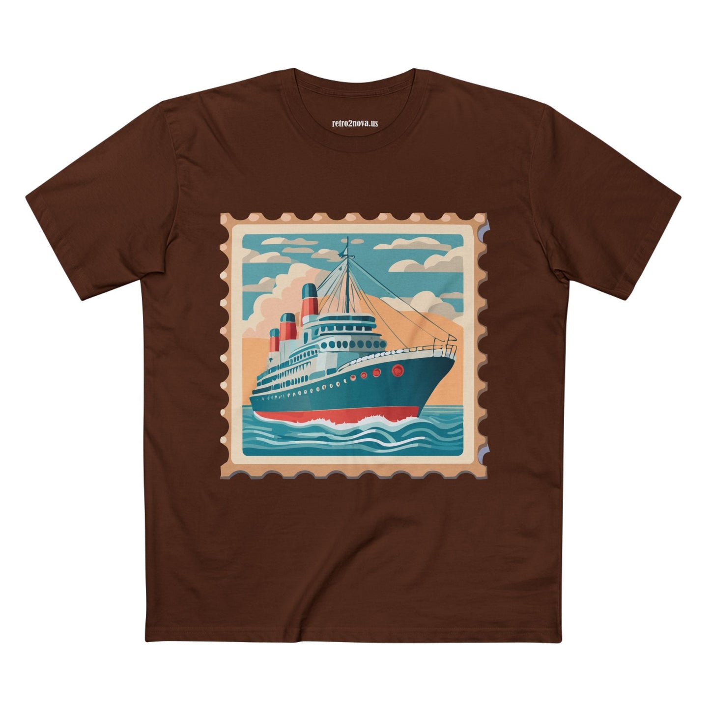 Stamp Shirt Postage Stamp Tee PS43 Unisex Premium Cotton Art Tee Retro2Nova Classic Art Collection