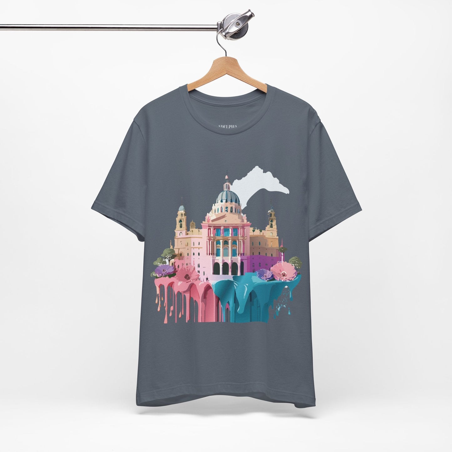 Adelpha Unisex Graphic Tee Madrid Tourist Shirt Vintage Inspired Art Design By Adelpha