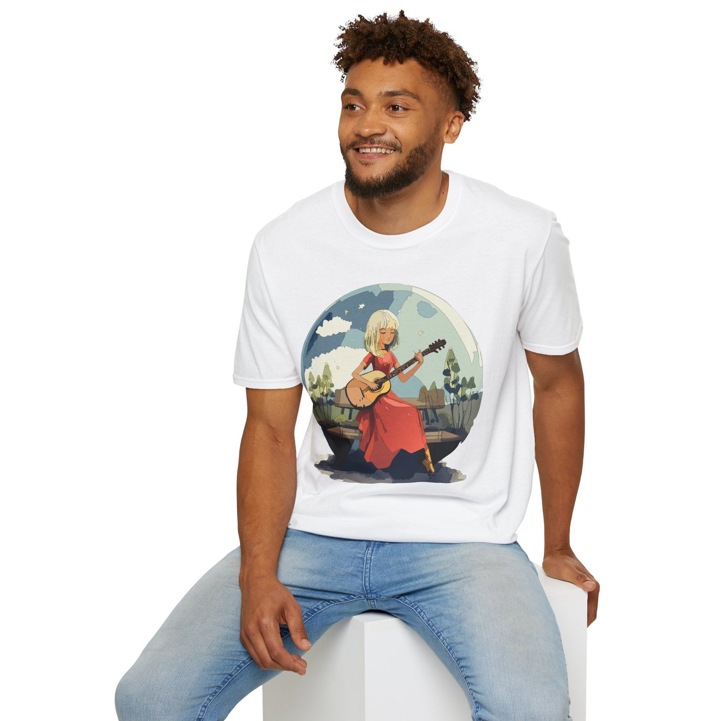 Womens Graphic T Shirts Art Design Shirt Unisex Softstyle Cotton Tee Quality Comfort Everyday Style
