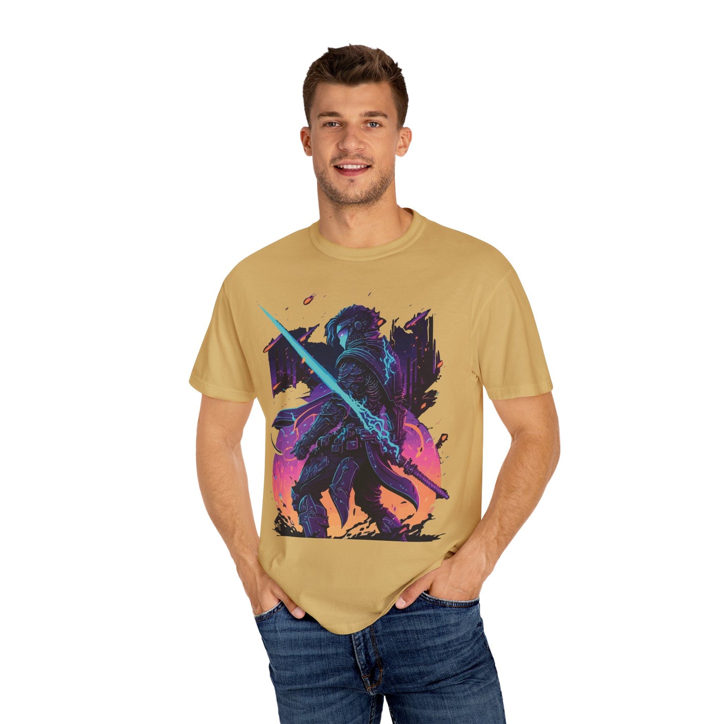 T-shirt unisexe avec chevalier en armure