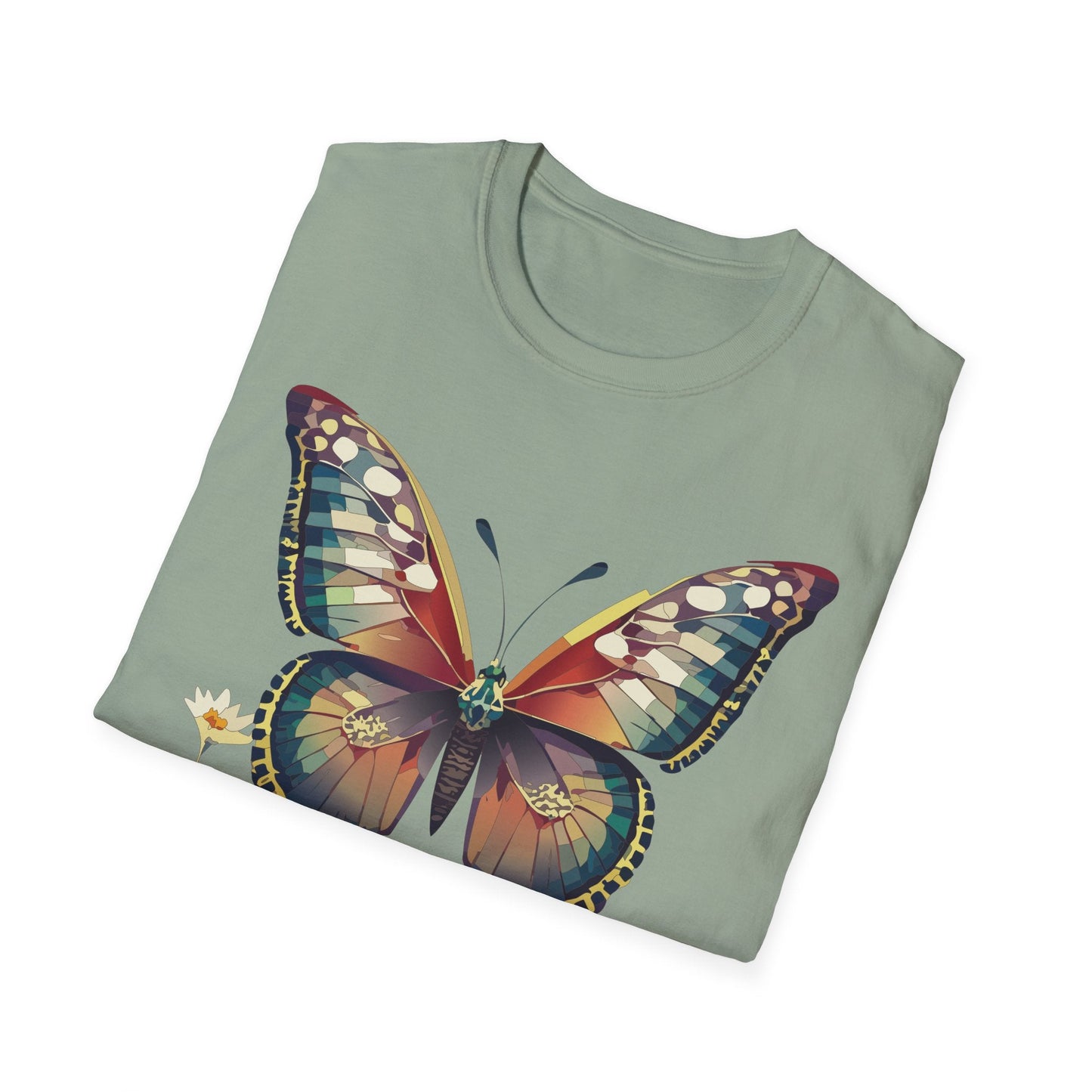 Unisex Butterfly Monarch Shirt Softstyle Tee Gildan 64000 Short Sleeve For Everyday Comfort