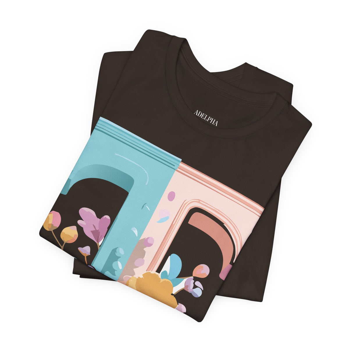 Letter T Graphic Unisex Cotton Bella+Canvas Tee with Art Letter Design