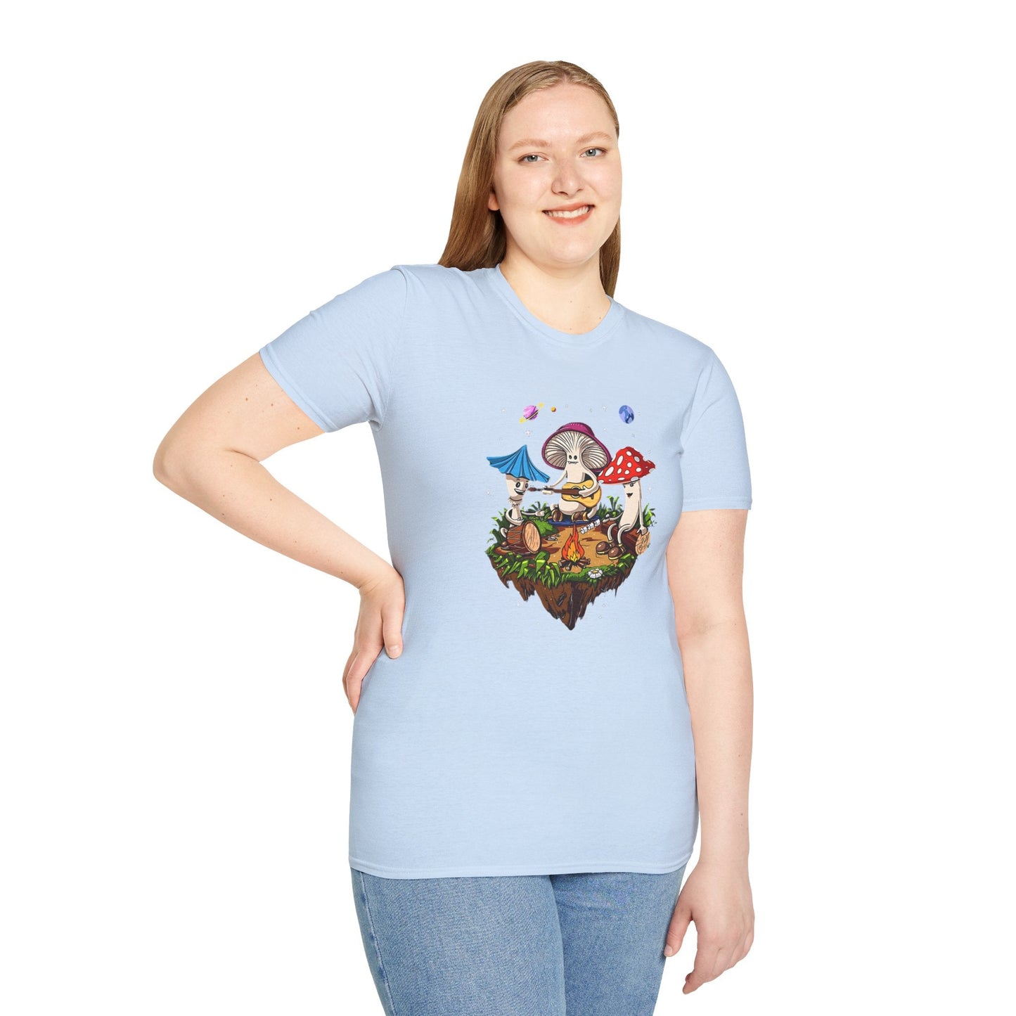 Mashroom Tee Shirt Unisex Funny Mashroom Design Gildan Softstyle 64000 Tee Softstyle Comfort