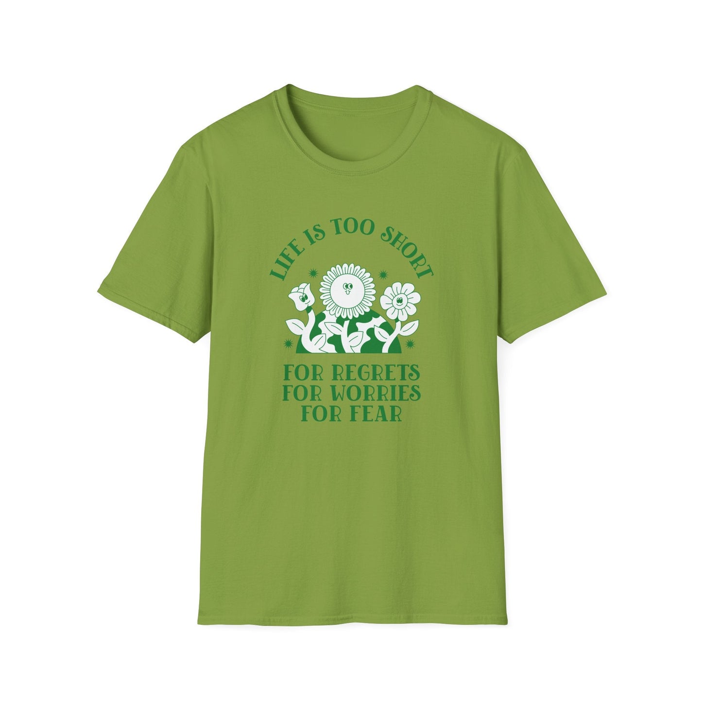 Positive Slogan T Shirts With Positive Words Tee Shirt Good Quotes Unisex Gildan Softstyle 64000 100 Percent Cotton