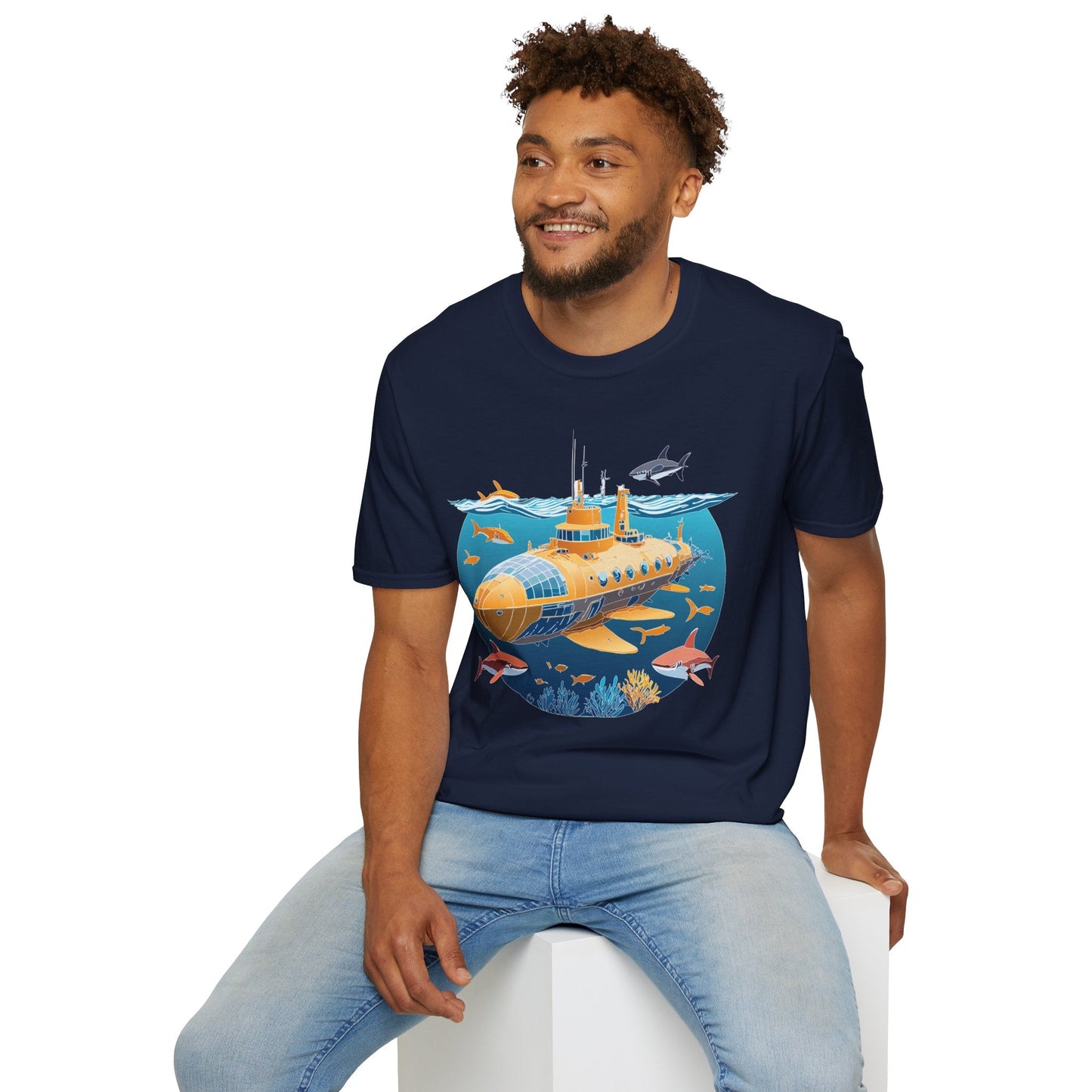 Ocean Graphic Unisex Softstyle Cotton Tee 12