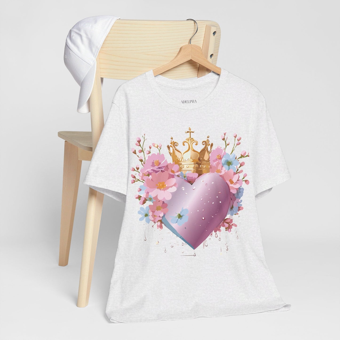 Valentine Graphic Tee Unisex Jersey Short Sleeve By Adelpha Vintage Inspired Artwork