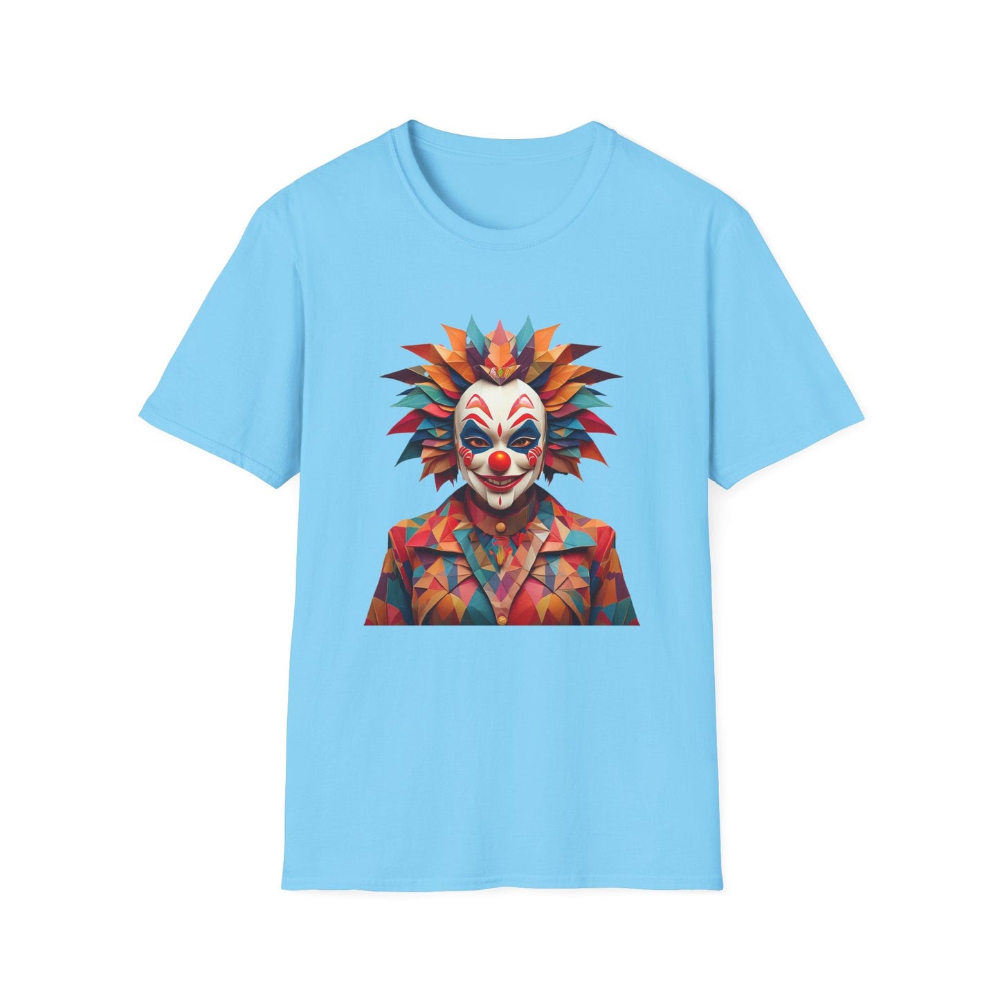 Clown Shirt, T Shirt with Clown, Funny Man Shirt, Tee Shirt with Funny Man, Circus Shirt, Shirt with Circus, Scary Man Shirt, Shirt with Scary Man