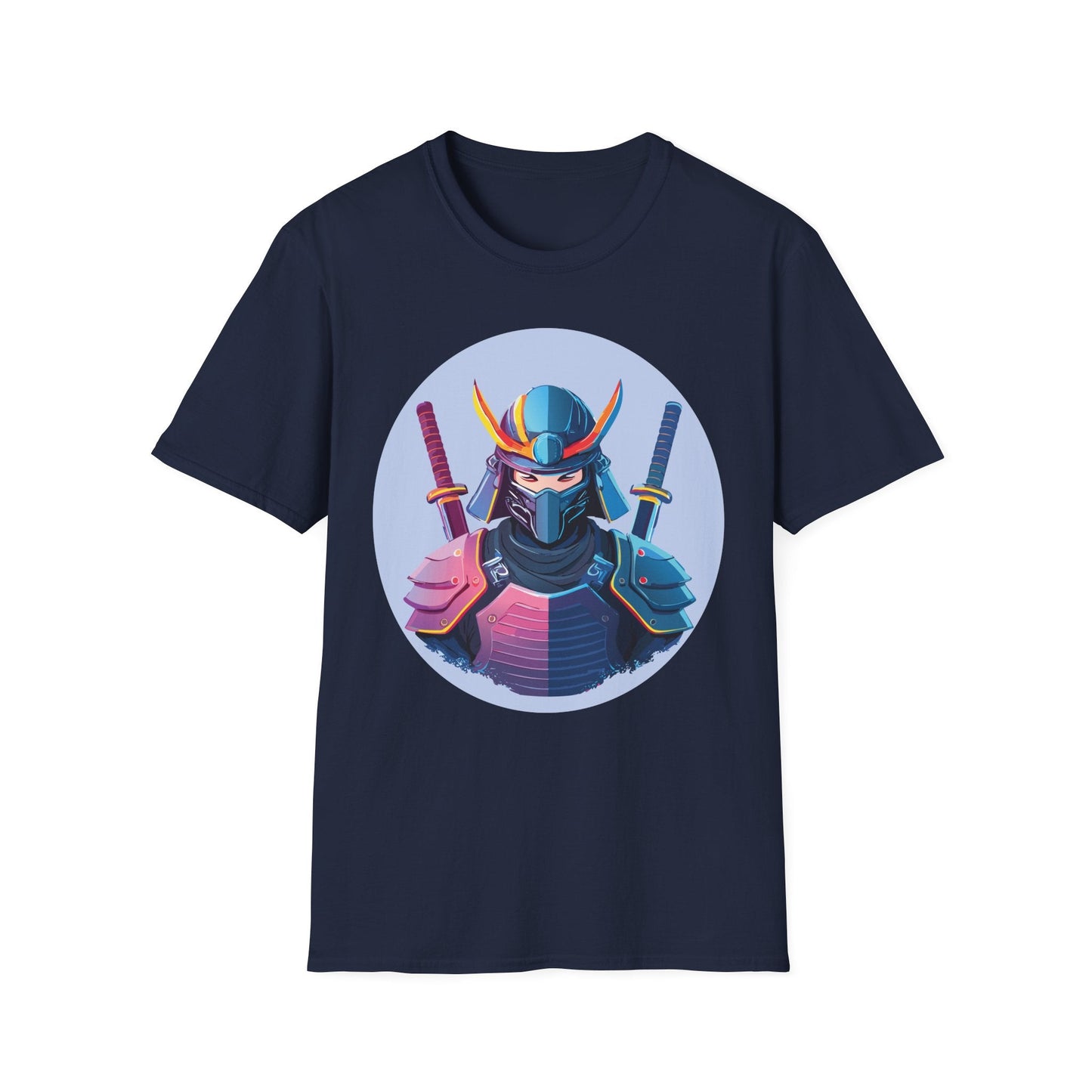 Samurai T Shirt Unisex Softstyle Gildan 64000 Breathable Cotton Tee For Everyday Wear