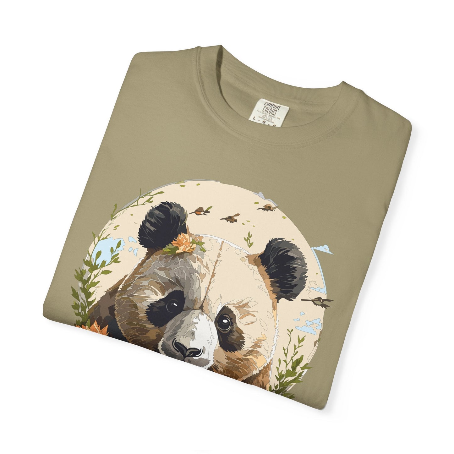 Panda Portrait Graphic T-Shirt Unisex Cotton Floral Animal Art Tee p9