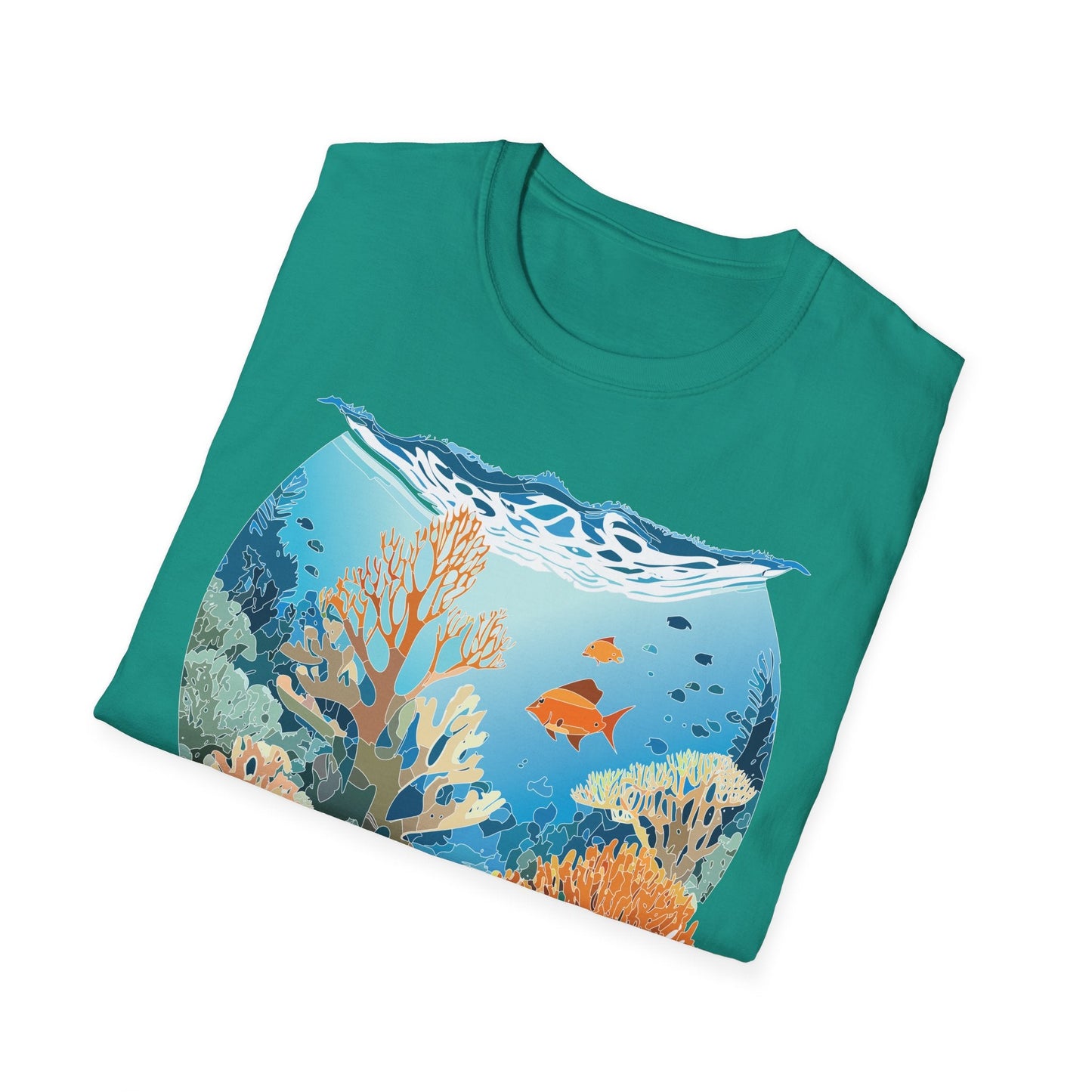 Ocean Tee Shirt Unisex Gildan Softstyle Cotton Tee Shirt 64000 Lightweight Breathable Comfort