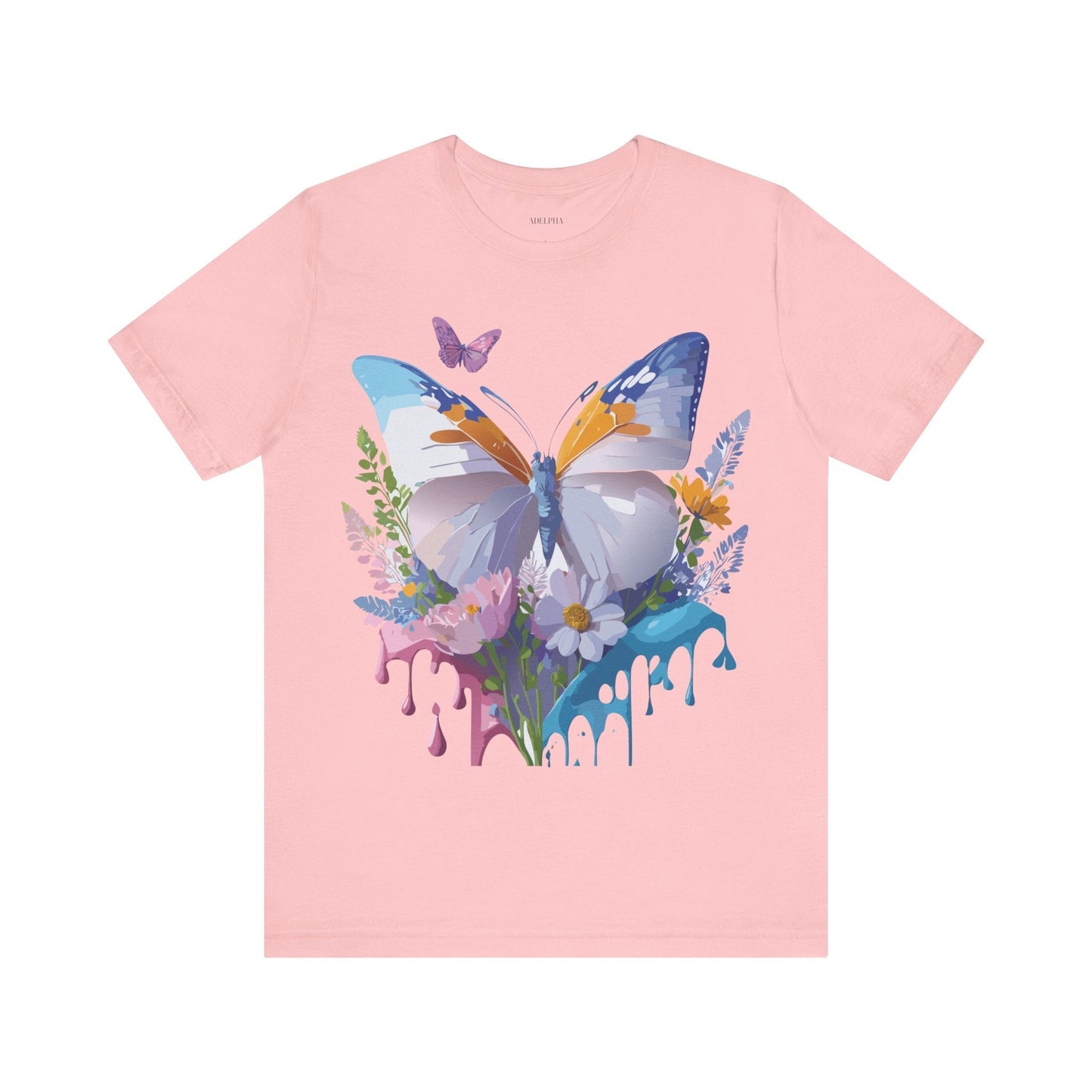 Butterfly Graphic Tee From Adelpha Vintage Artwork Unisex Short Sleeve Shirt