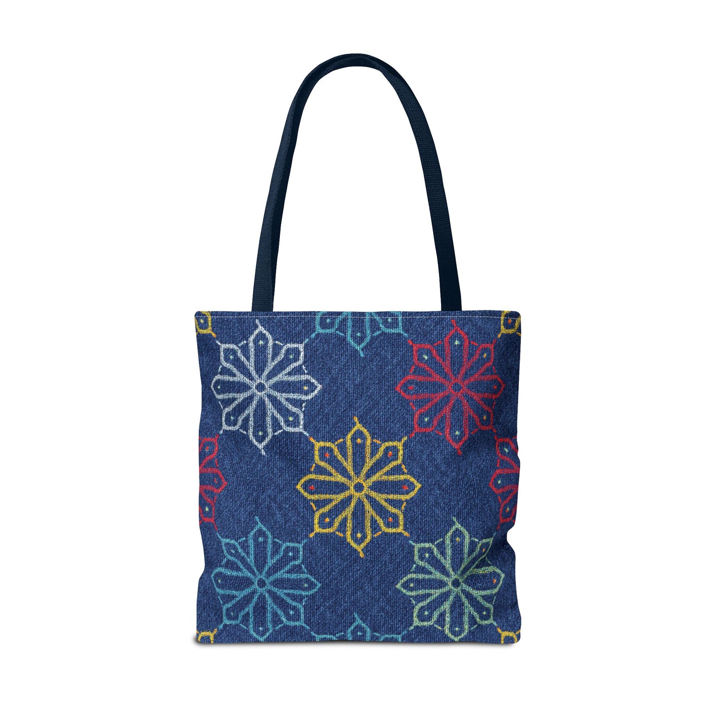 Diwali Graphic Denim Fabric Imitation Print Unisex Canvas Bag Poly Spun 3 Sizes Tote Bag 205-7