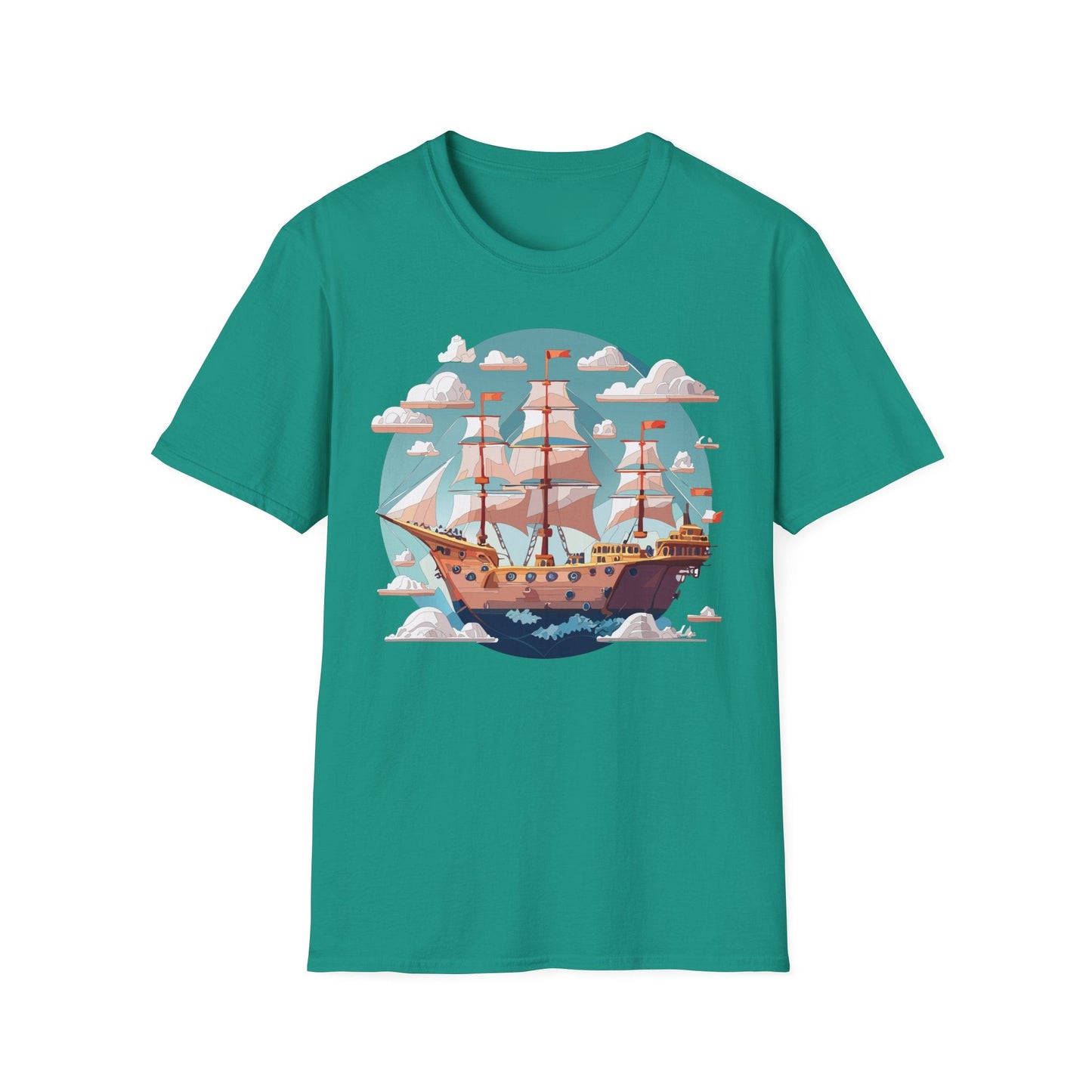 Unisex Ship Frigate Vessel T Shirt Softstyle 64000 Cotton Tee Ultimate Everyday Comfort