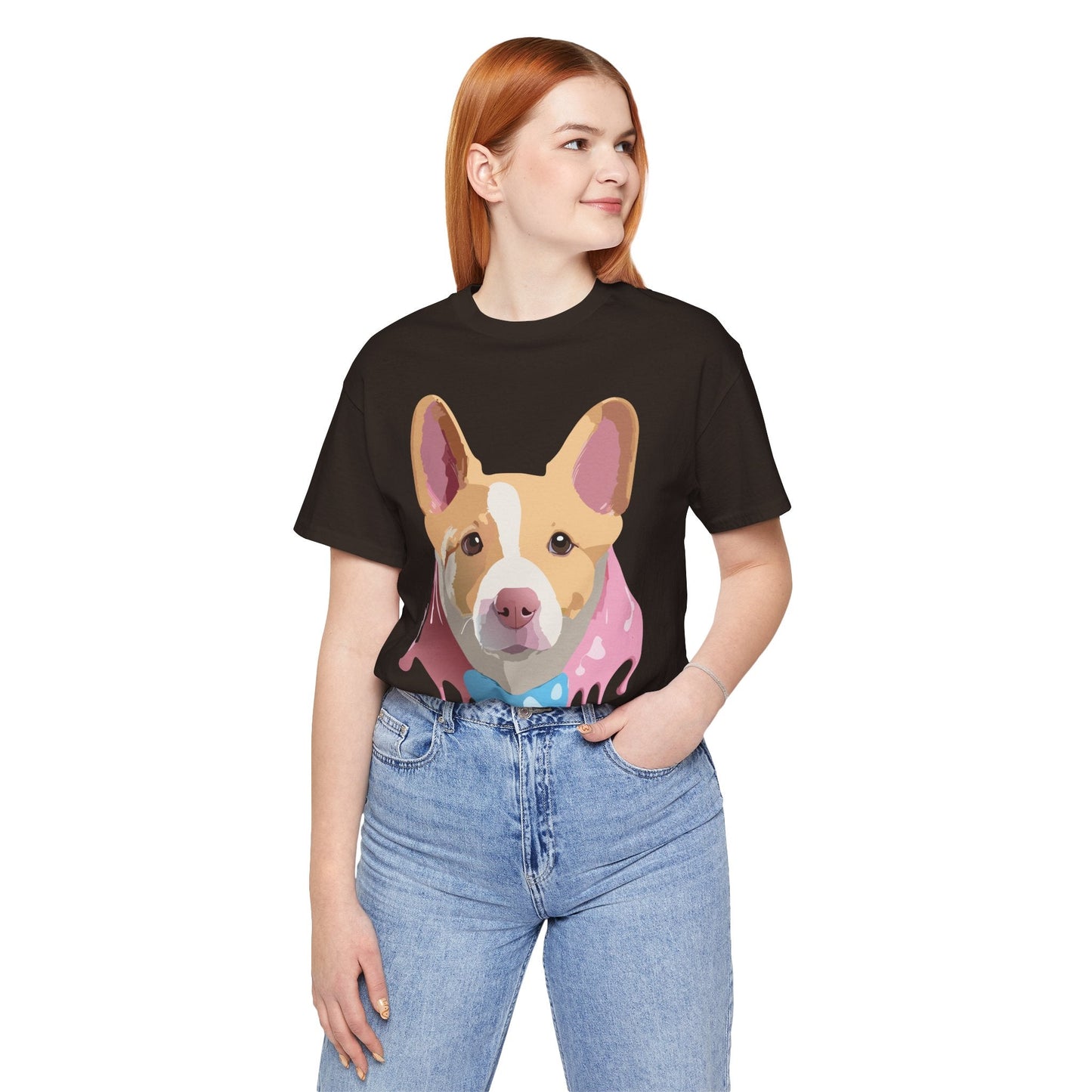 Adelpha Graphic Dog Shirt Unisex Vintage Inspired Tee Short Sleeve Comfort Wear Everyday