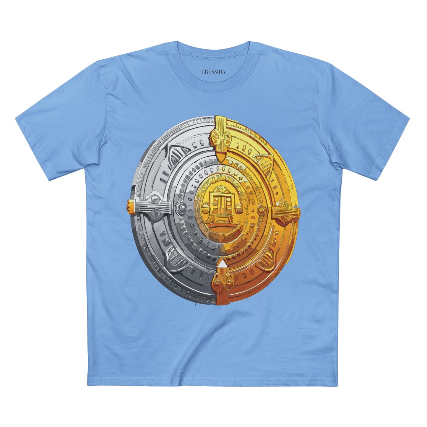 Antique Gold Coin Graphic Design T-Shirt Unisex 100 Cotton With Golden Print Artwork Tee 15