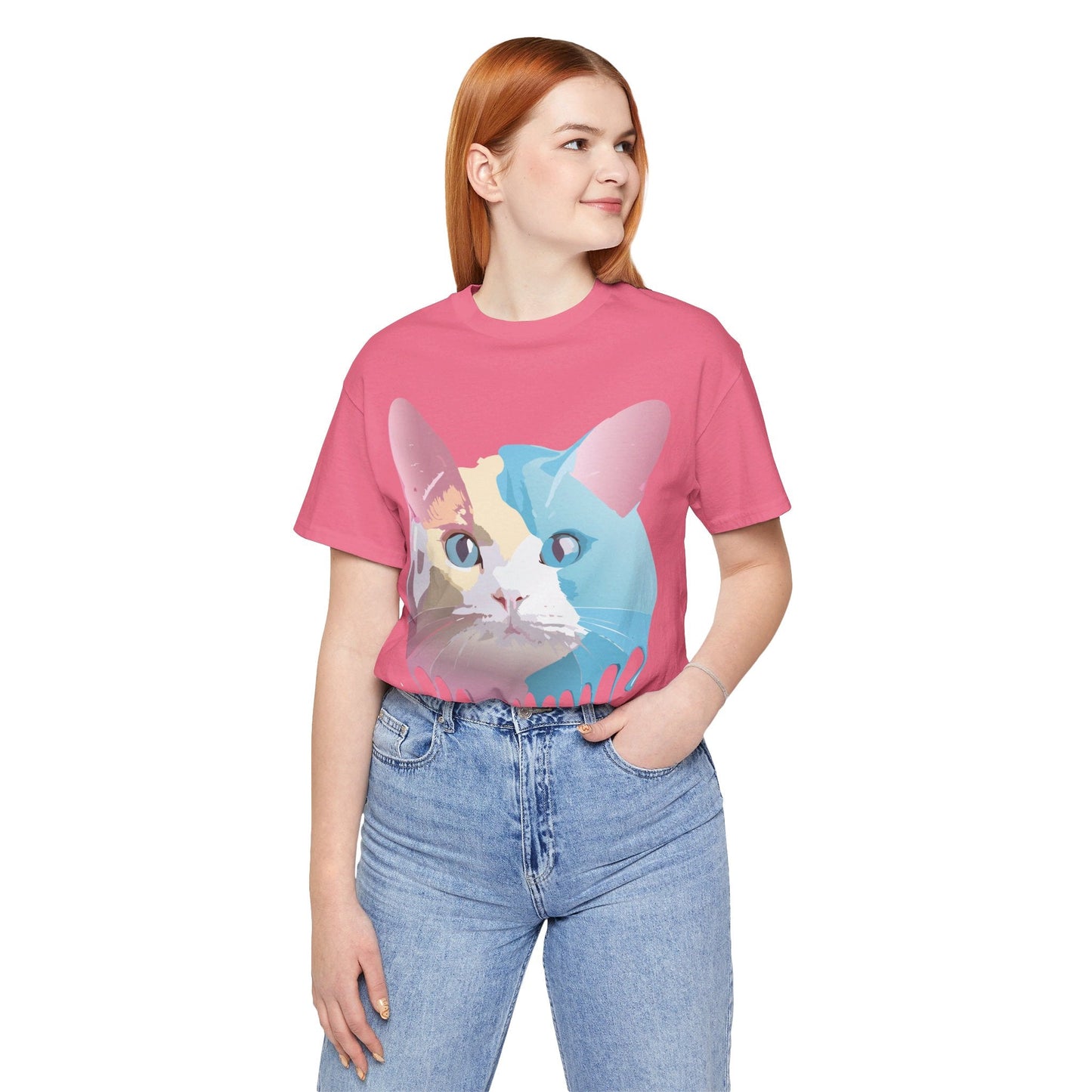 Cat Graphic Tee Unisex Jersey Short Sleeve By Adelpha Art Design