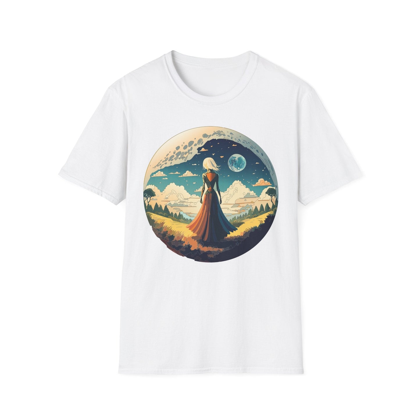 Womens Graphic T Shirts Art Design Tee Unisex Softstyle 64000 Cotton Tee Comfortable Everyday Wear