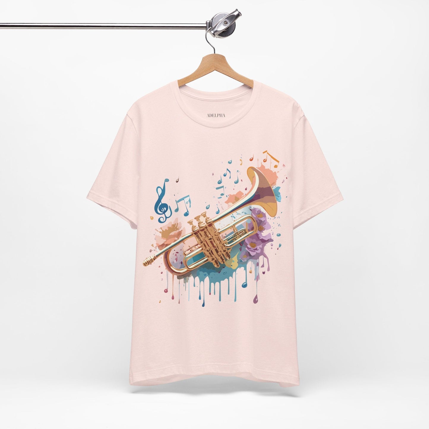 Music Graphic T Shirt Unisex Vintage Inspired Art Tee Adelpha Short Sleeve Design