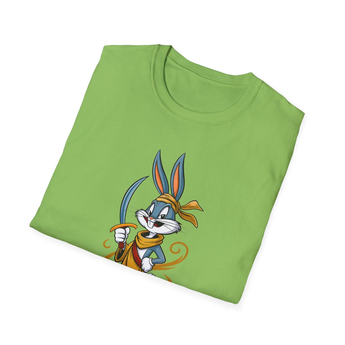 Cartoon Bunny Graphic Unisex Cotton Animal Animation Artwork Design Tee 27