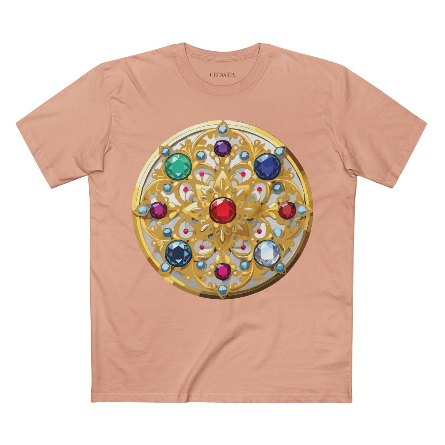 Medallion Graphic T-Shirt Unisex 100 Cotton With Gold Art Design Medal Tee 6