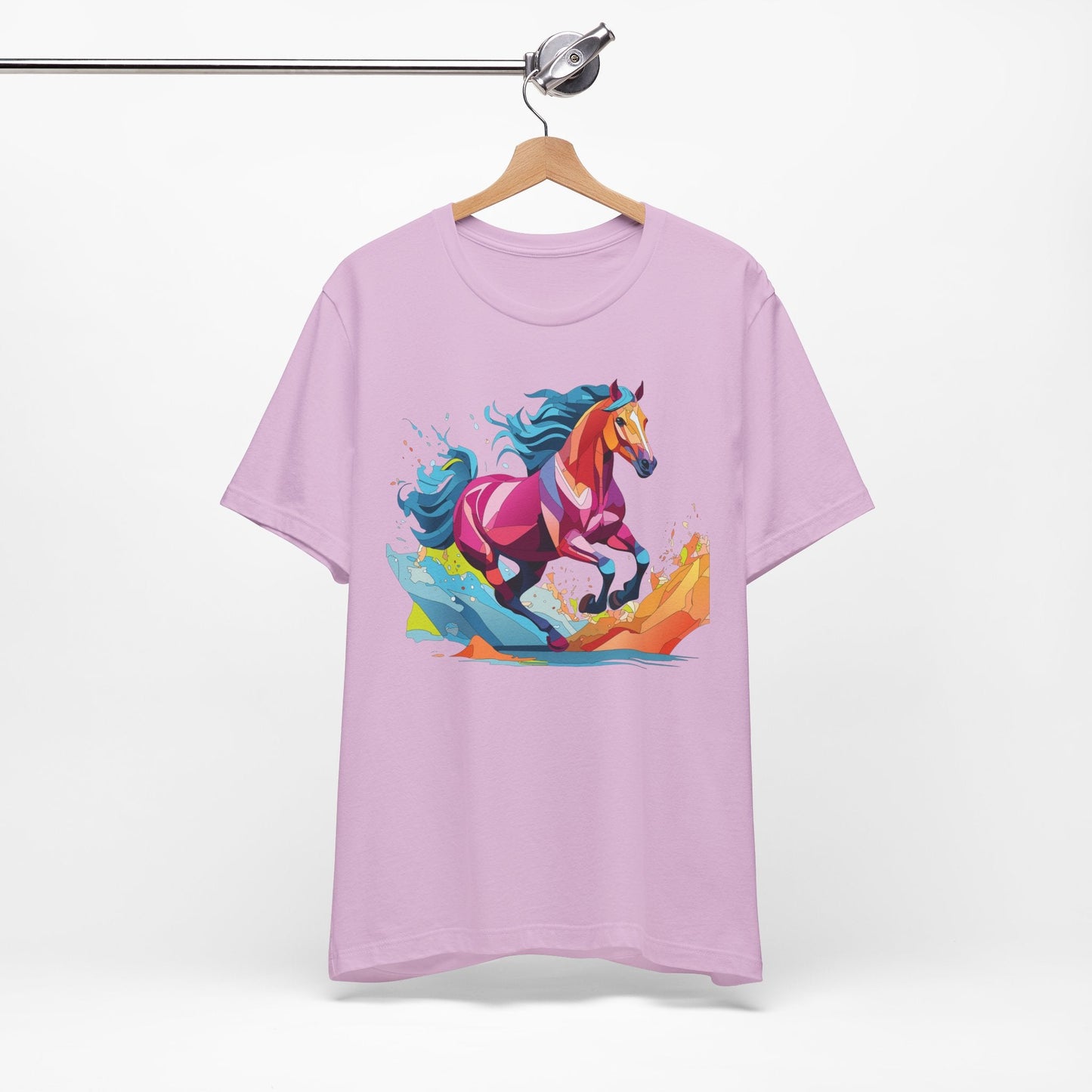 Unisex Animal Tee Shirt With Wild Animals Art Design Short Sleeve Casual Wear Everyday