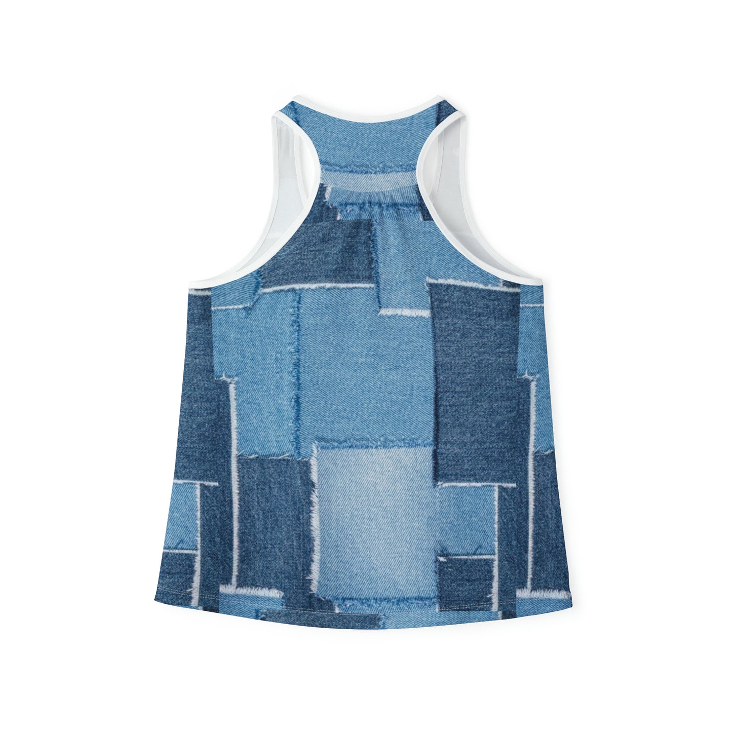 Sommerliches Tank Top mit Denim-Prints