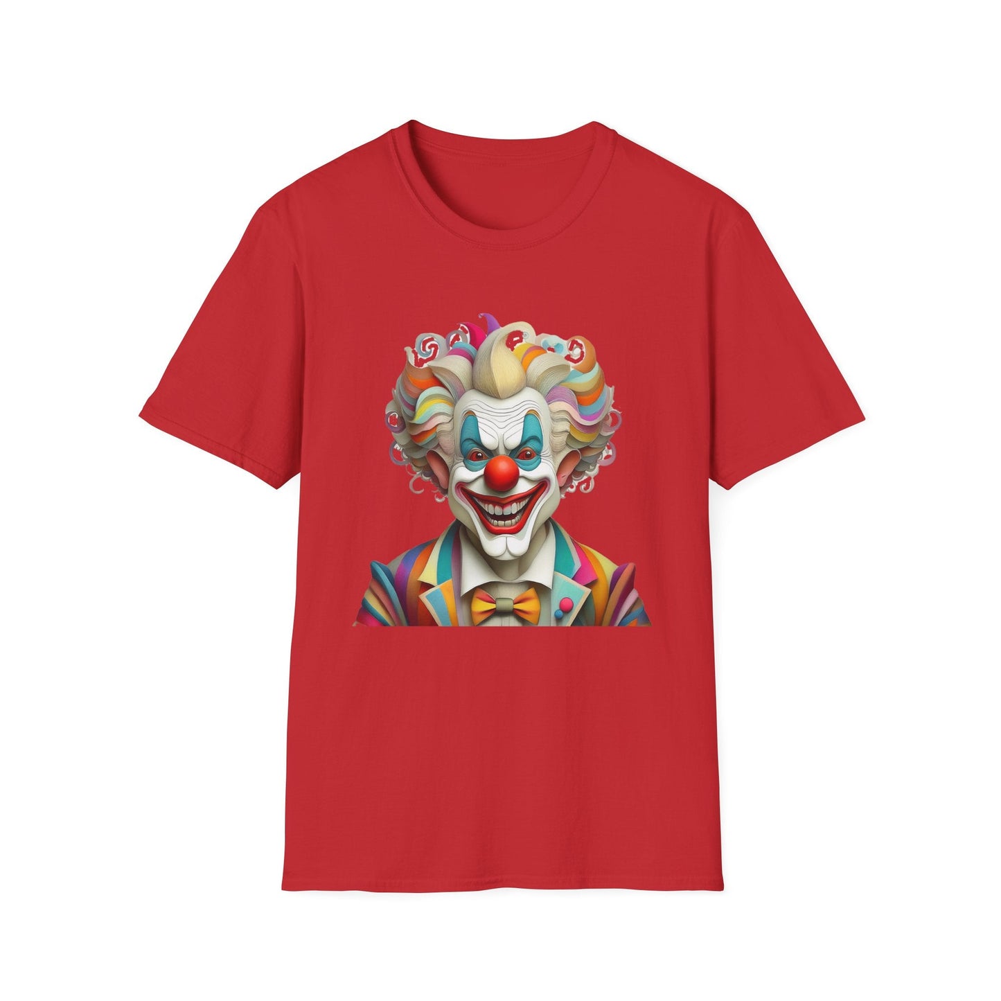 Clown Shirt Unisex T Shirt With Funny Man Circus Motif And Scary Man Design Graphic Print