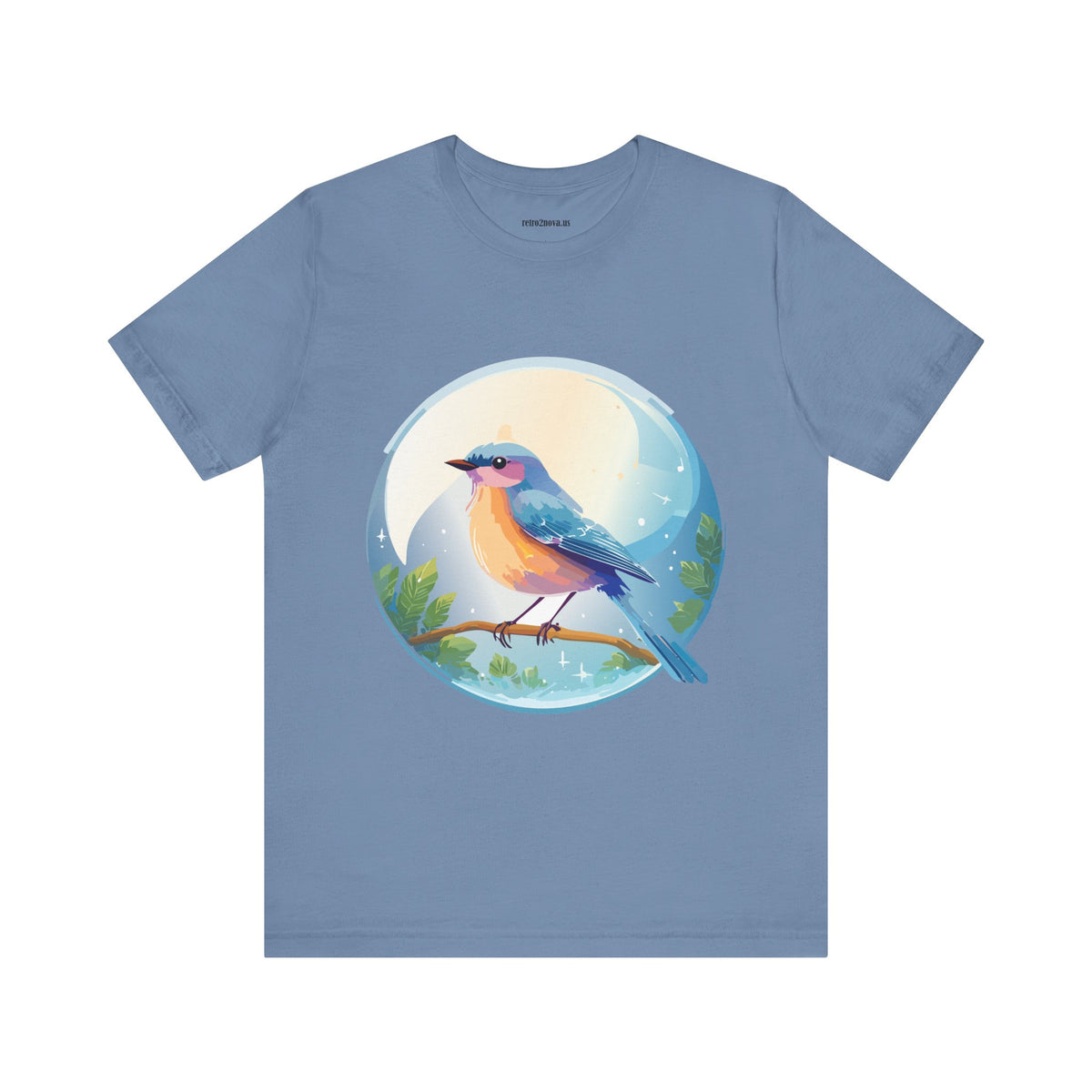 Bird Graphic Unisex Cotton Bella+Canvas Tee with Animal Design ab4
